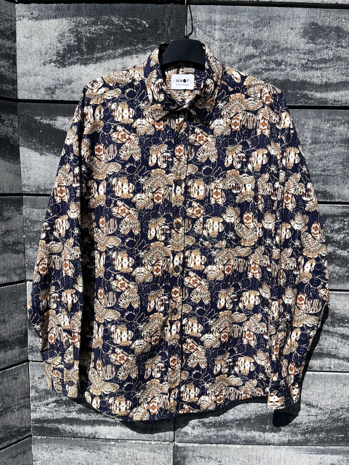 NN07 🔴BNWOT NN07 NO NATIONALITY MIYAGI LONG SLEEVE LUXURY SHIRT Size US M / EU 48-50 / 2 - 1 Thumbnail