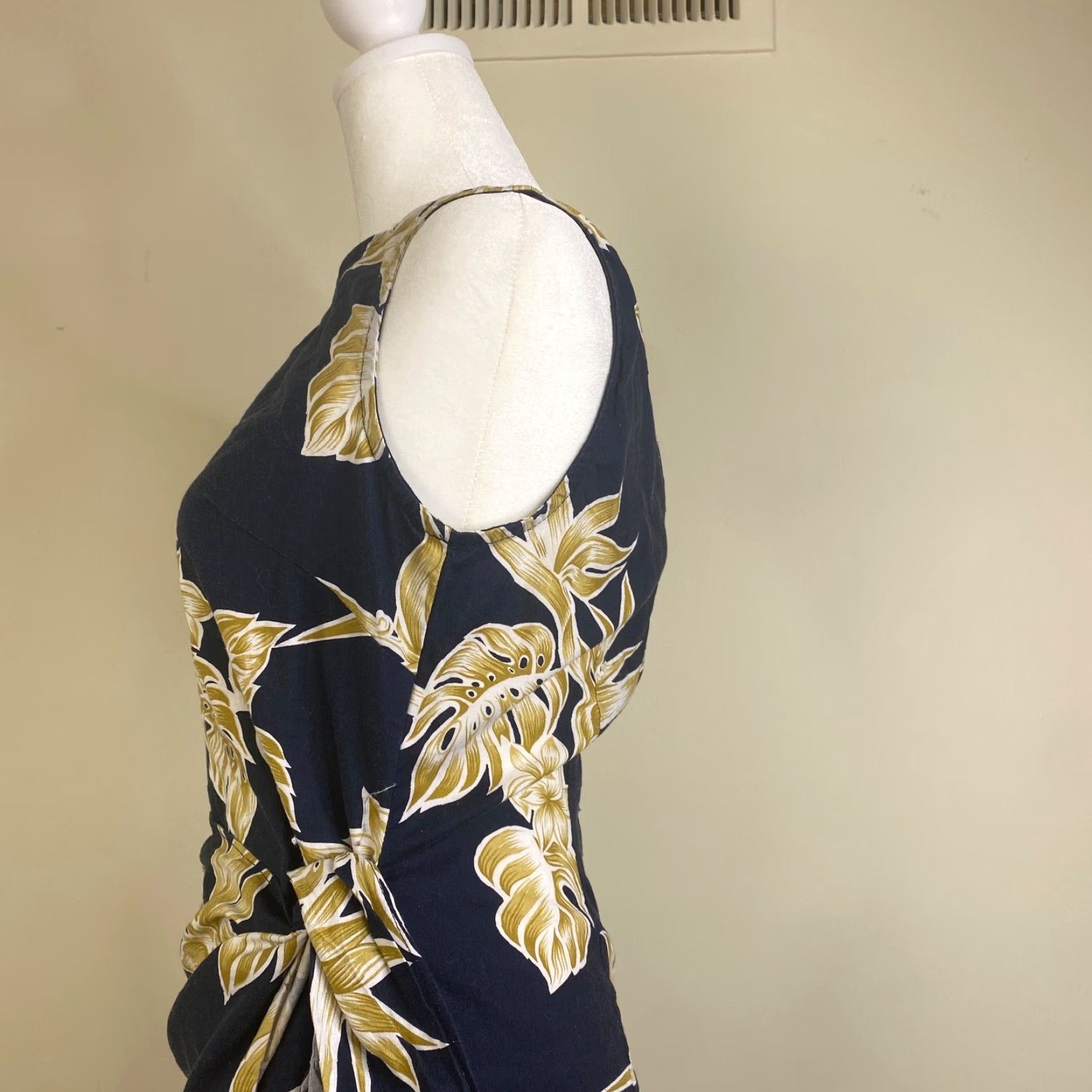 Vintage Pacific Legend Womens Dress XS Blue Sleeveless Hawaiian Floral Mini USA Size XS / US 0-2 / IT 36-38 - 4 Thumbnail