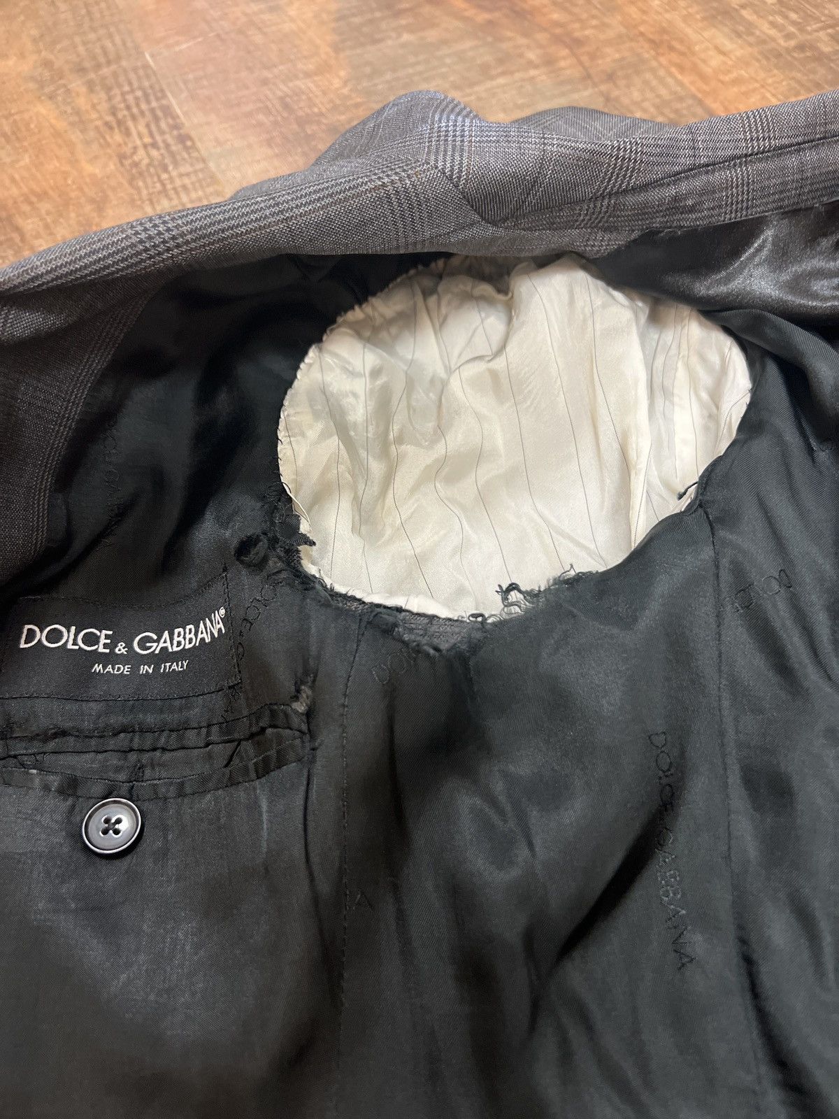 Dolce & Gabbana Dolce & Gabbana MARTINI Gray Suit 2006 Size 38R - 6 Thumbnail