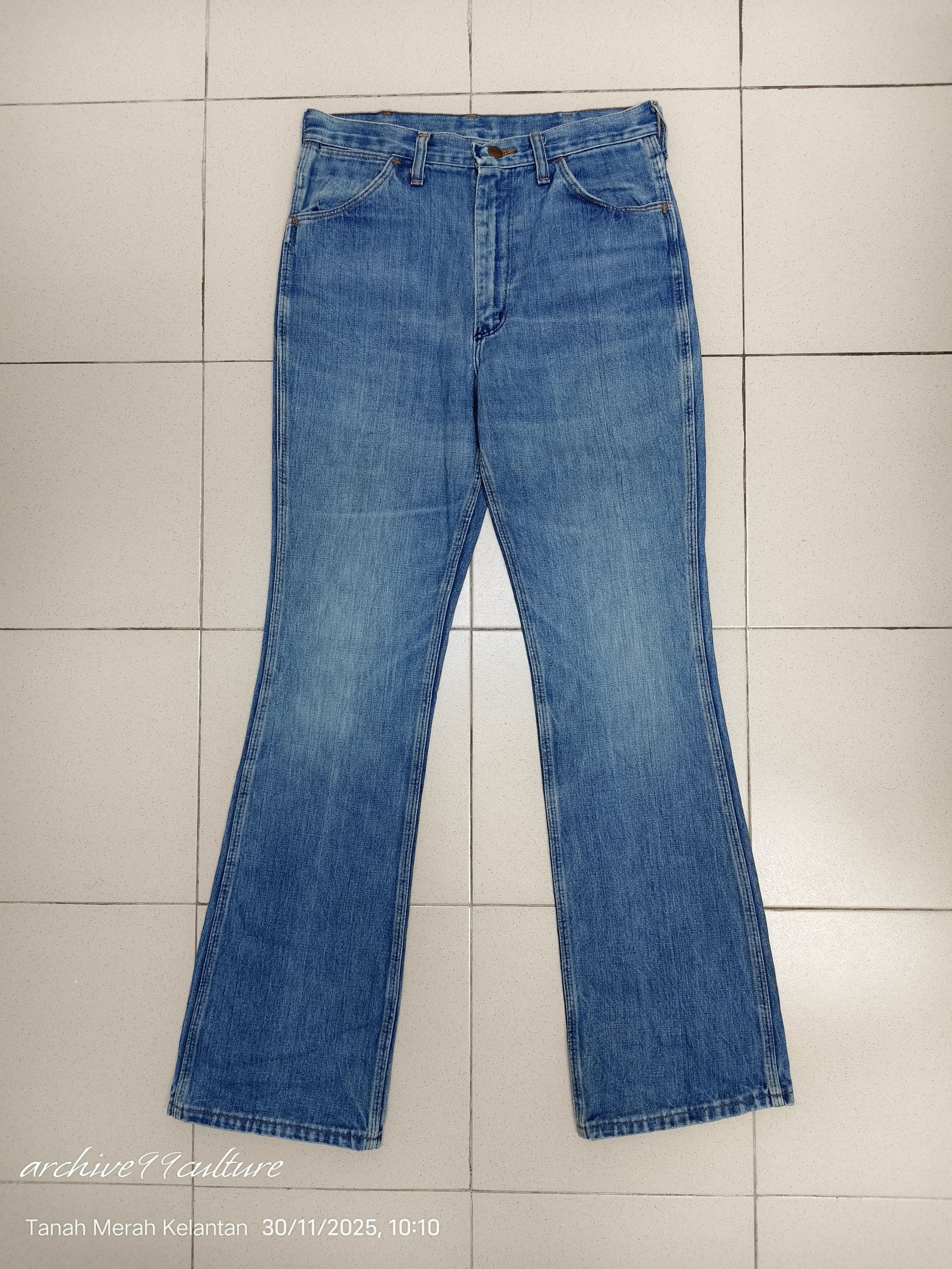 Vintage 60's 70's IDEAL zipper triple stitch flare jeans
