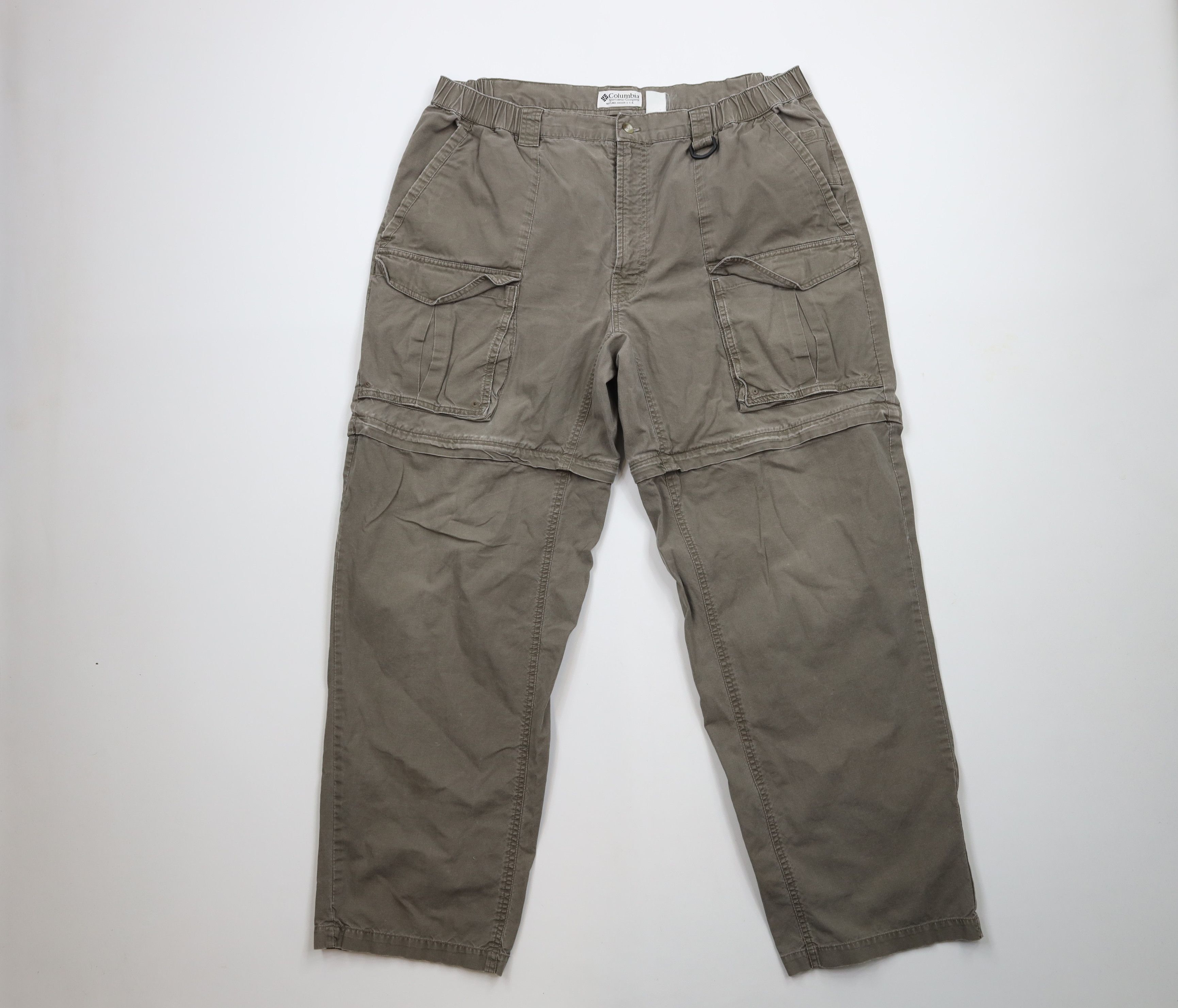 Columbia × Vintage Vintage 90s Columbia Wide Leg Convertible Cargo Pants Shorts Size US 38 / EU 54 - 1 Thumbnail