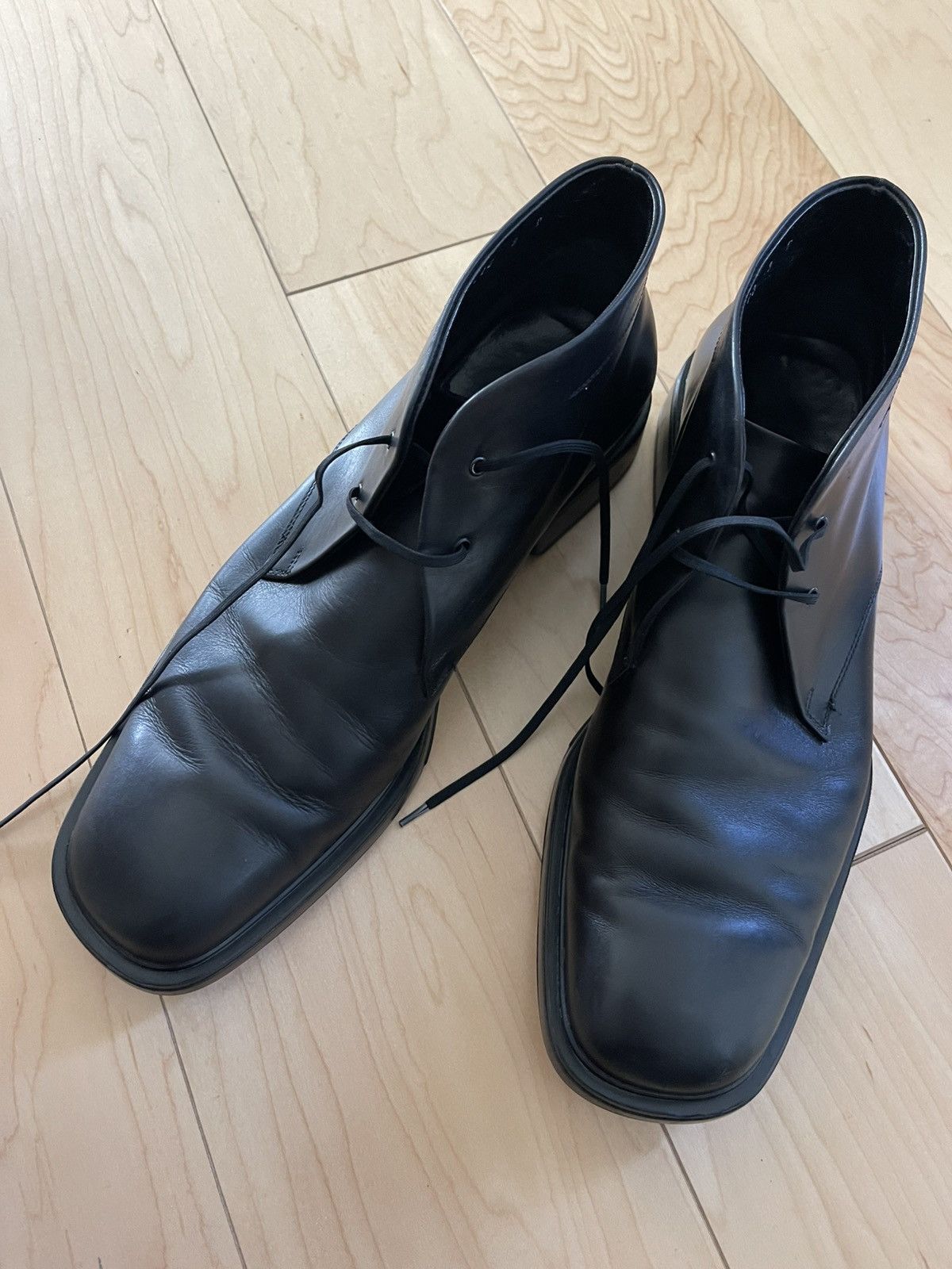 Salvatore Ferragamo Salvatore Feragamo mens boots 9 black made in italy Size US 9 / EU 42 - 8 Thumbnail