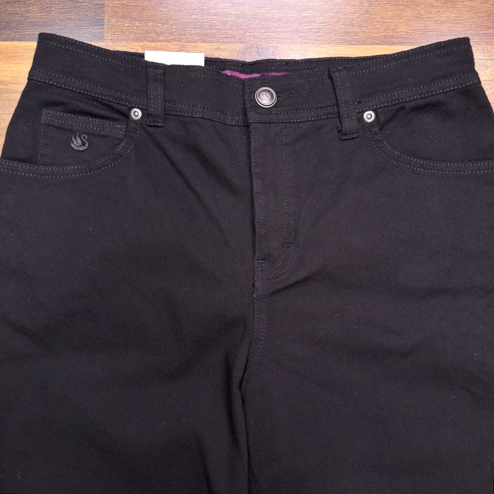 Gloria Vanderbilt Gloria Vanderbilt Amanda Jeans 6 Black Tapered Leg Regular Fit Women's Jeans Short 28in Inseam Classic Style New Size 28" / US 6 / IT 42 - 4 Thumbnail