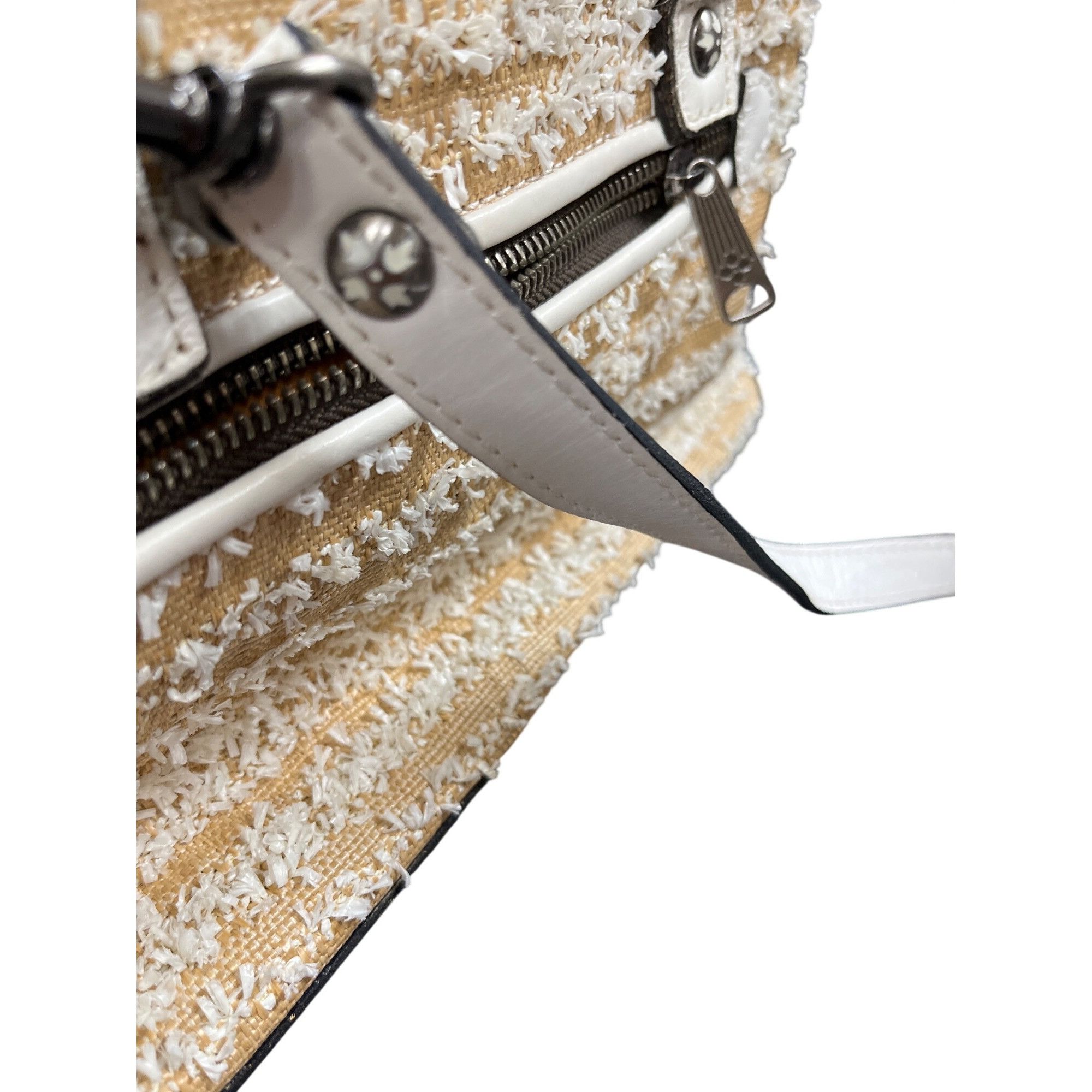 Patricia Nash Patricia Nash Angela wms leather tan white tasseled hand sho Size ONE SIZE - 6 Thumbnail