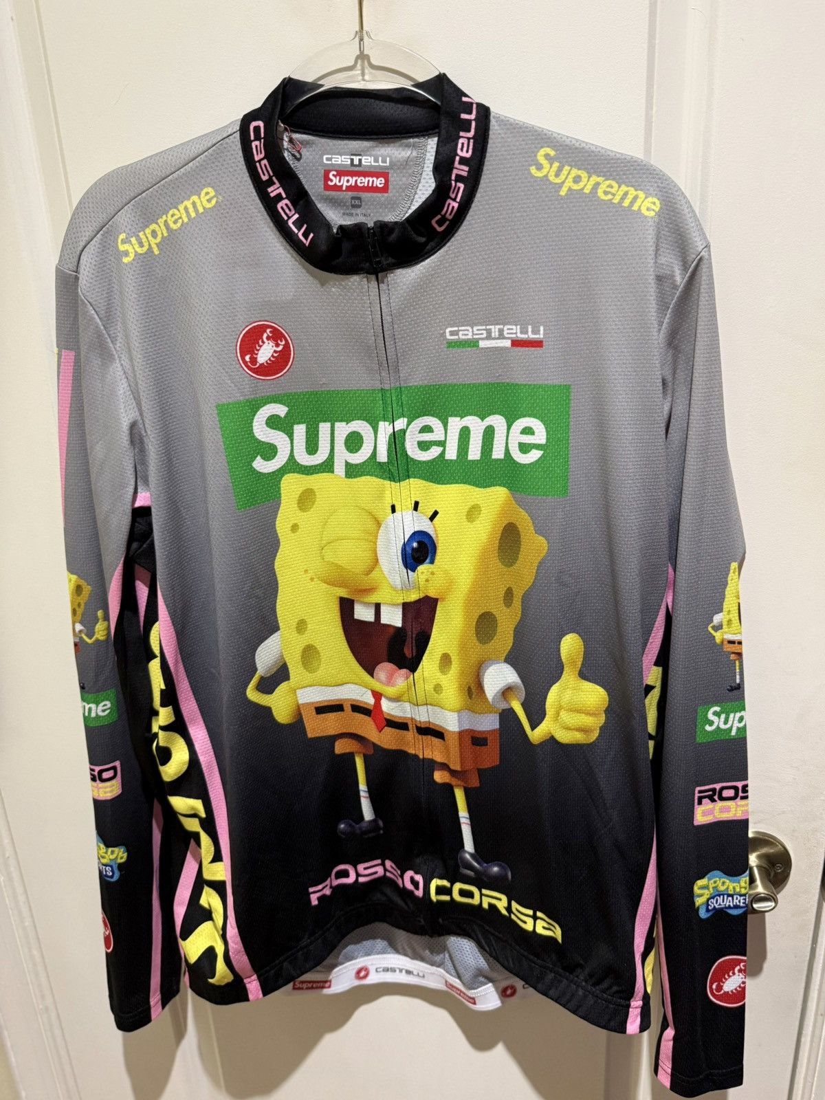 Sponge Bob Castelli Cycling L/S Tee Supreme x SpongeBob