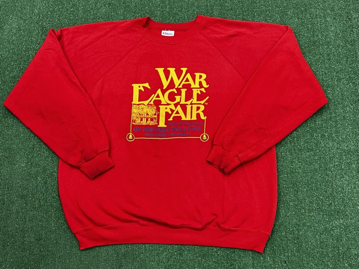Hanes Vintage 80s War Eagle Fair Arkansas Crewneck Sweatshirt Size US XXL / EU 58 / 5 - 1 Thumbnail