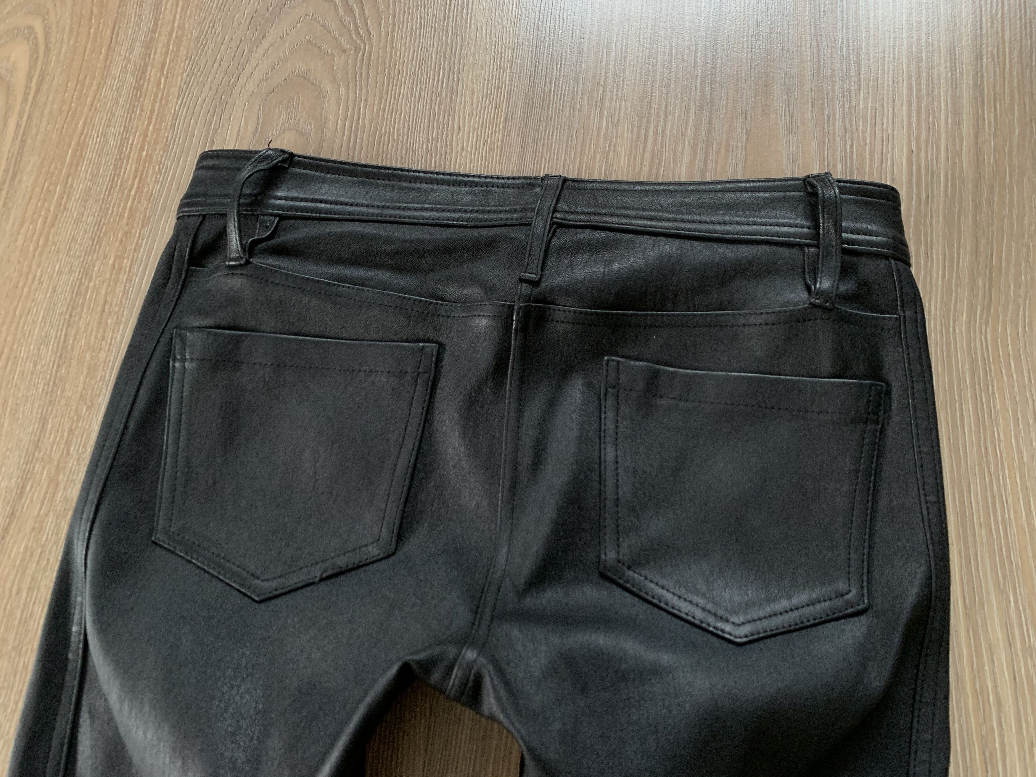 Leather × SAS × Vintage Sass & Bide Australia Women's Lamb Leather Pants Size 27" / US 4 / IT 40 - 7 Thumbnail