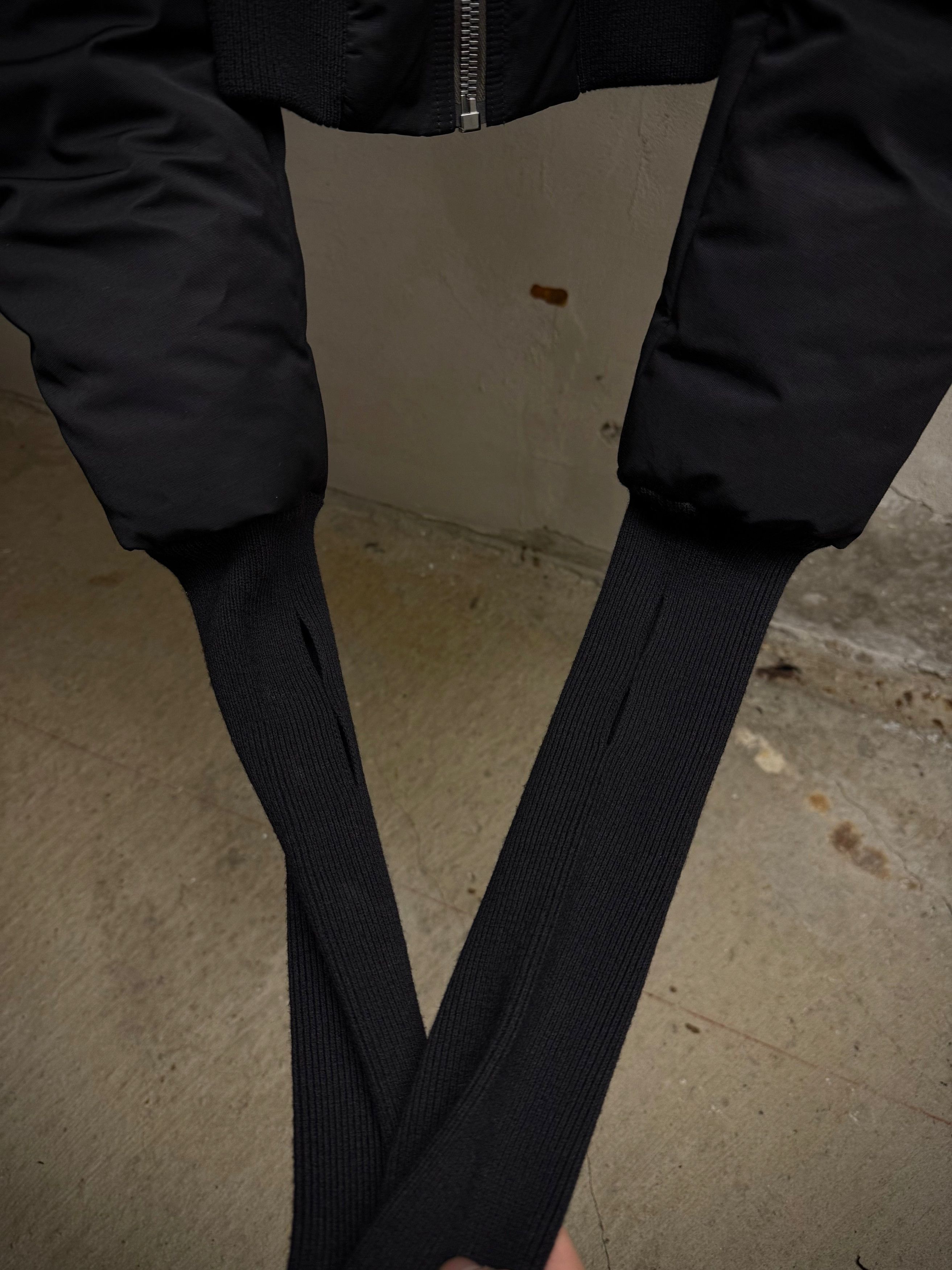 Rick Owens Rick Owens AW22 "STROBE" Alice Kunst Down Bomber Jacket Size US XXS / EU 40 - 8 Thumbnail