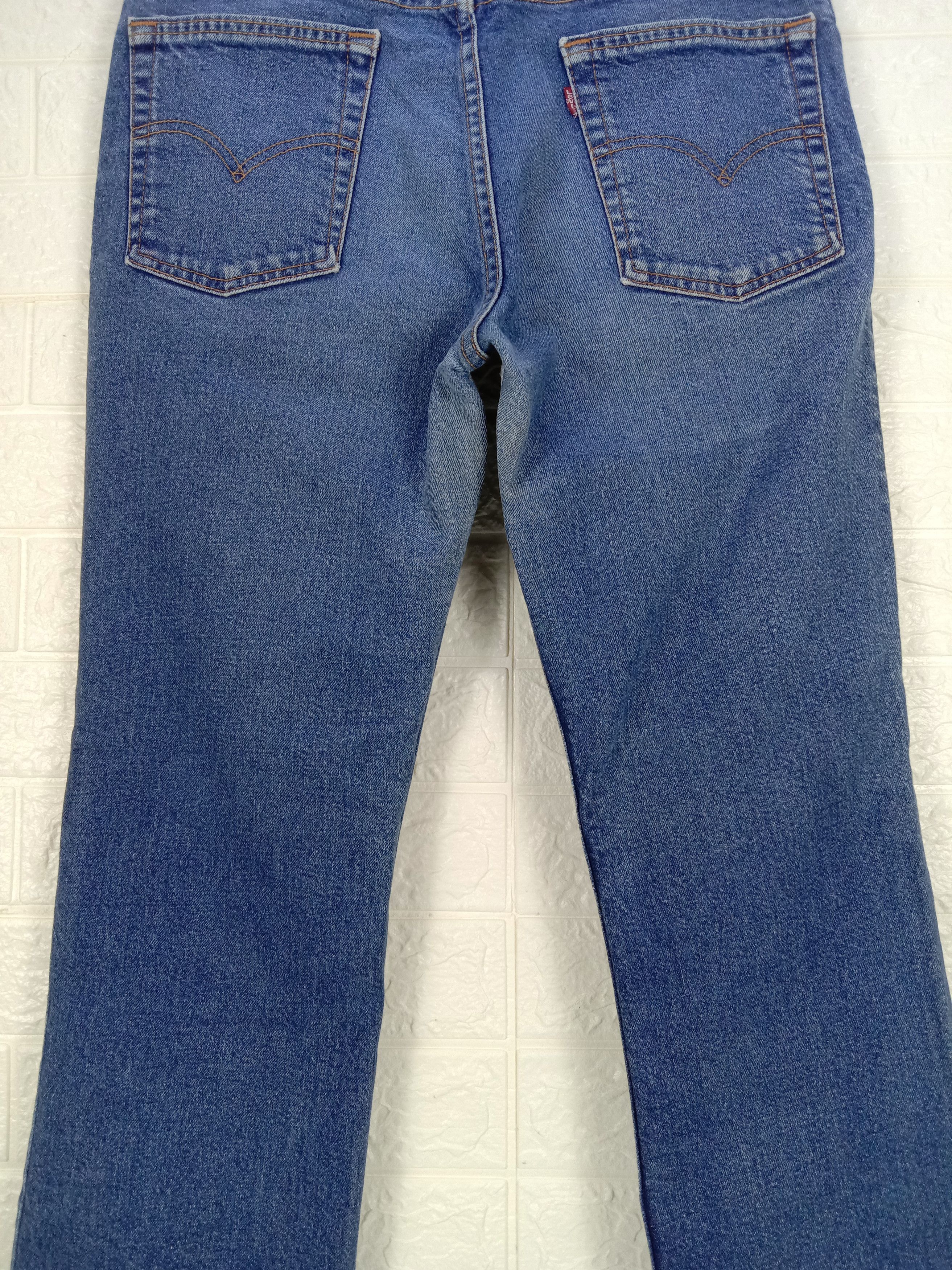 Levi's Vintage 90s Levi's 517 Flare Jeans Blue Wash Denim Size 32" / US 10 / IT 46 - 7 Thumbnail