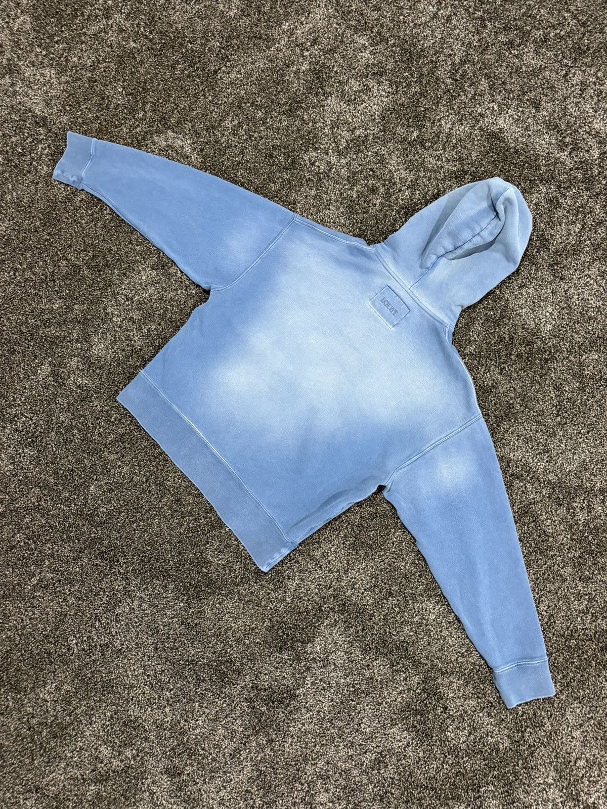Loewe Loewe x JW Anderson Vintage Faded Blue Dyed Crewneck Hoodie Size US L / EU 52-54 / 3 - 10 Thumbnail