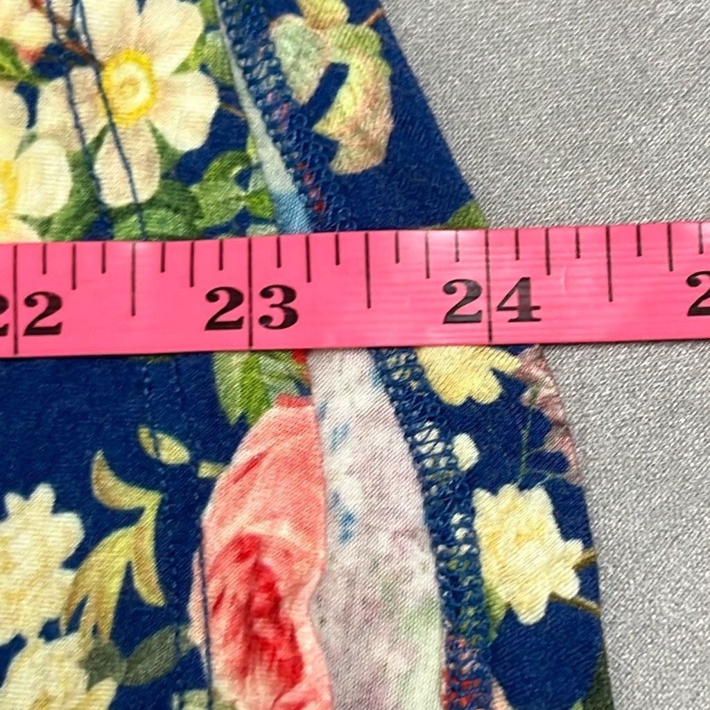 Other Posh Peanut Womens Small Blue Floral Button Down Bamboo Clas Size ONE SIZE - 8 Thumbnail