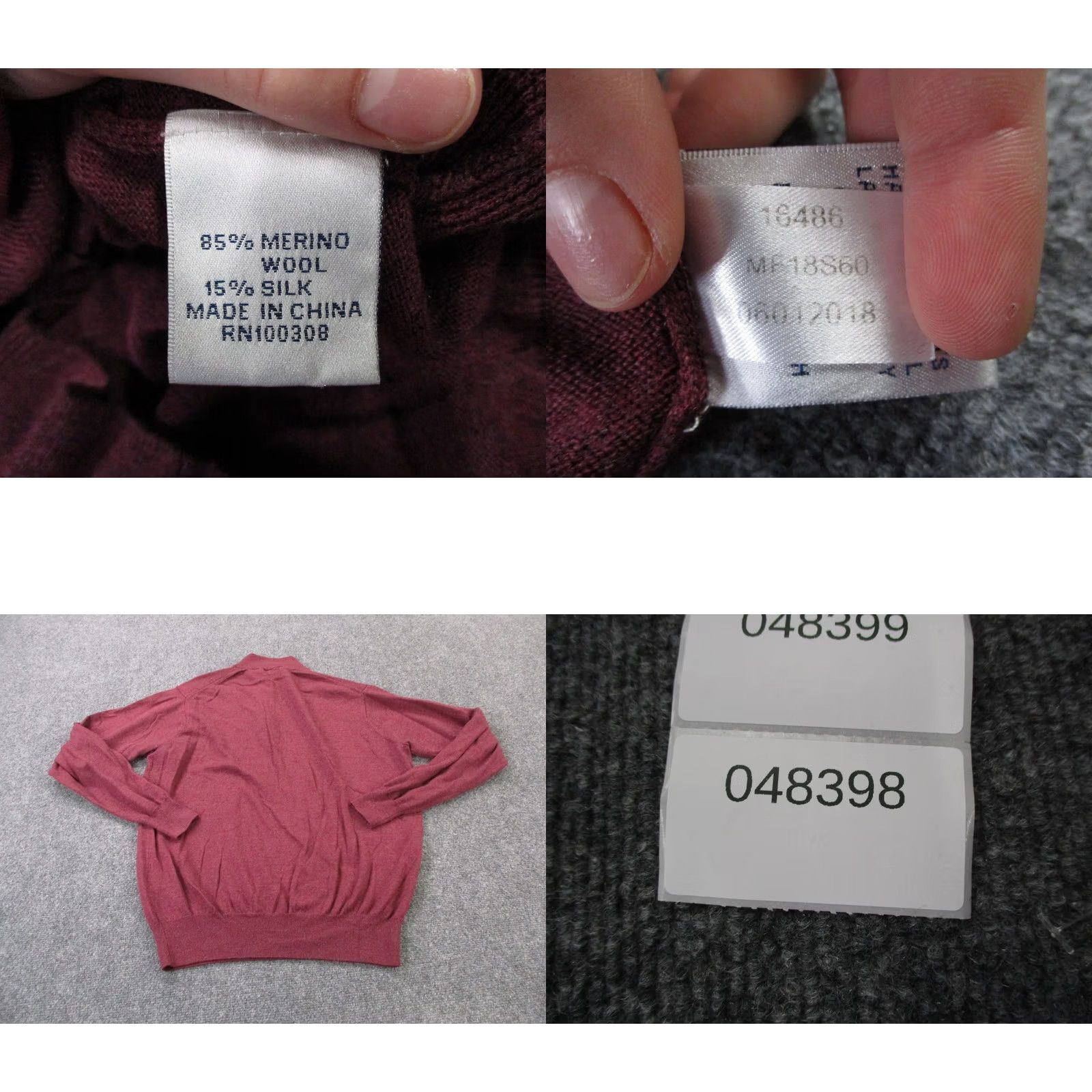 Peter Millar Peter Millar Jacket Mens XL Red Merino Wool Silk Sweater Pullover Casual Size US XL / EU 56 / 4 - 8 Thumbnail