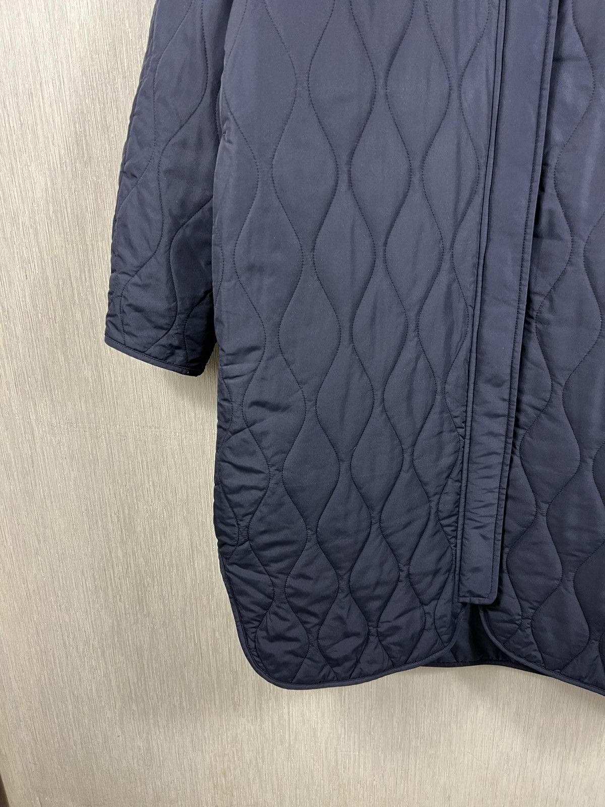Cos COS reversible navy nylon long coat jacket double sided Size L / US 10 / IT 46 - 9 Thumbnail