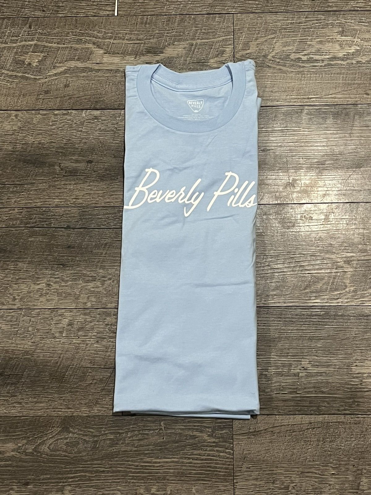 Designer Beverly Pills Blue Tee Size XL Size US XL / EU 56 / 4 - 7 Thumbnail