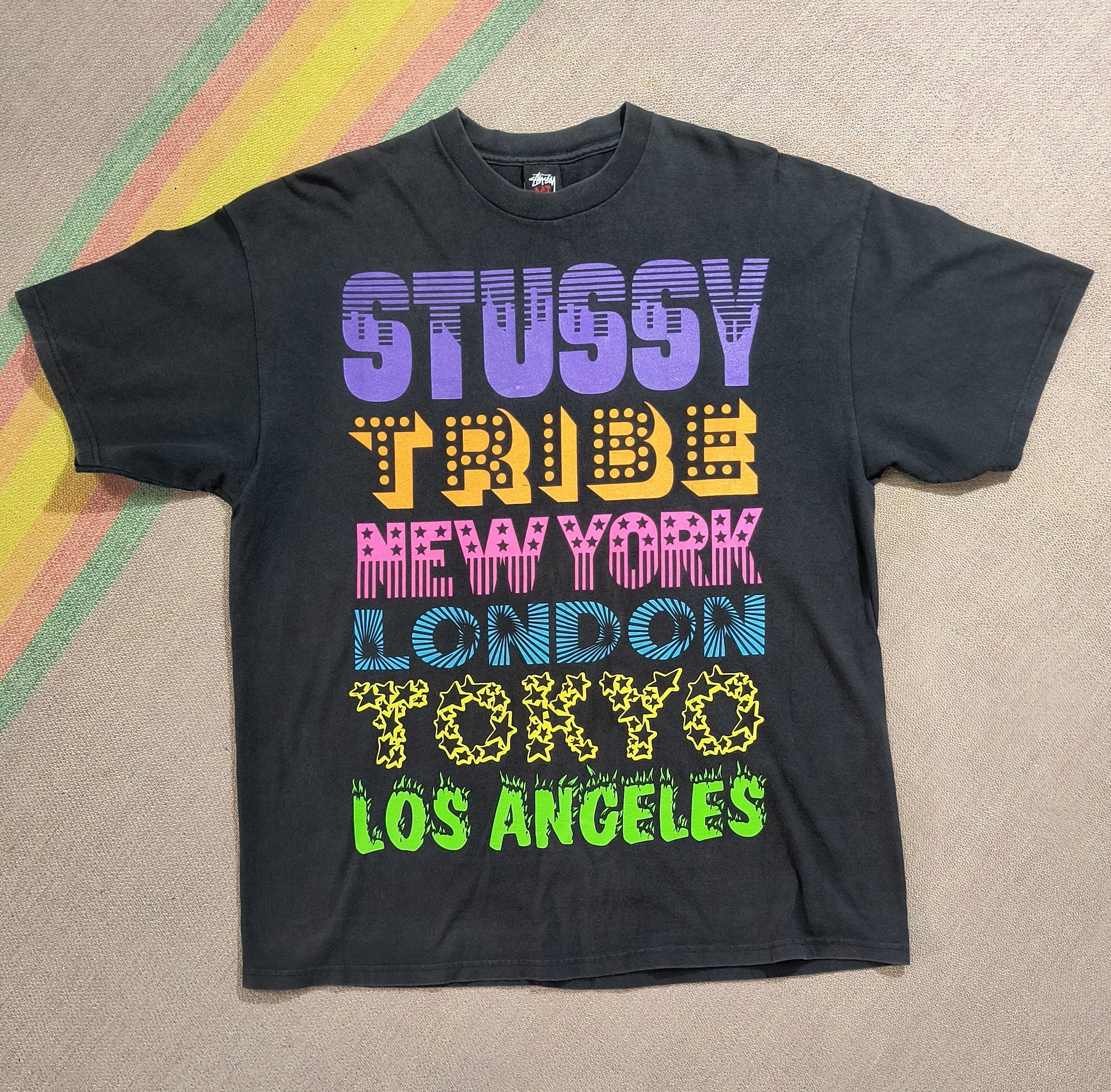 Stussy Vintage Y2K Stussy tribe tee Size US XL / EU 56 / 4 - 2 Thumbnail