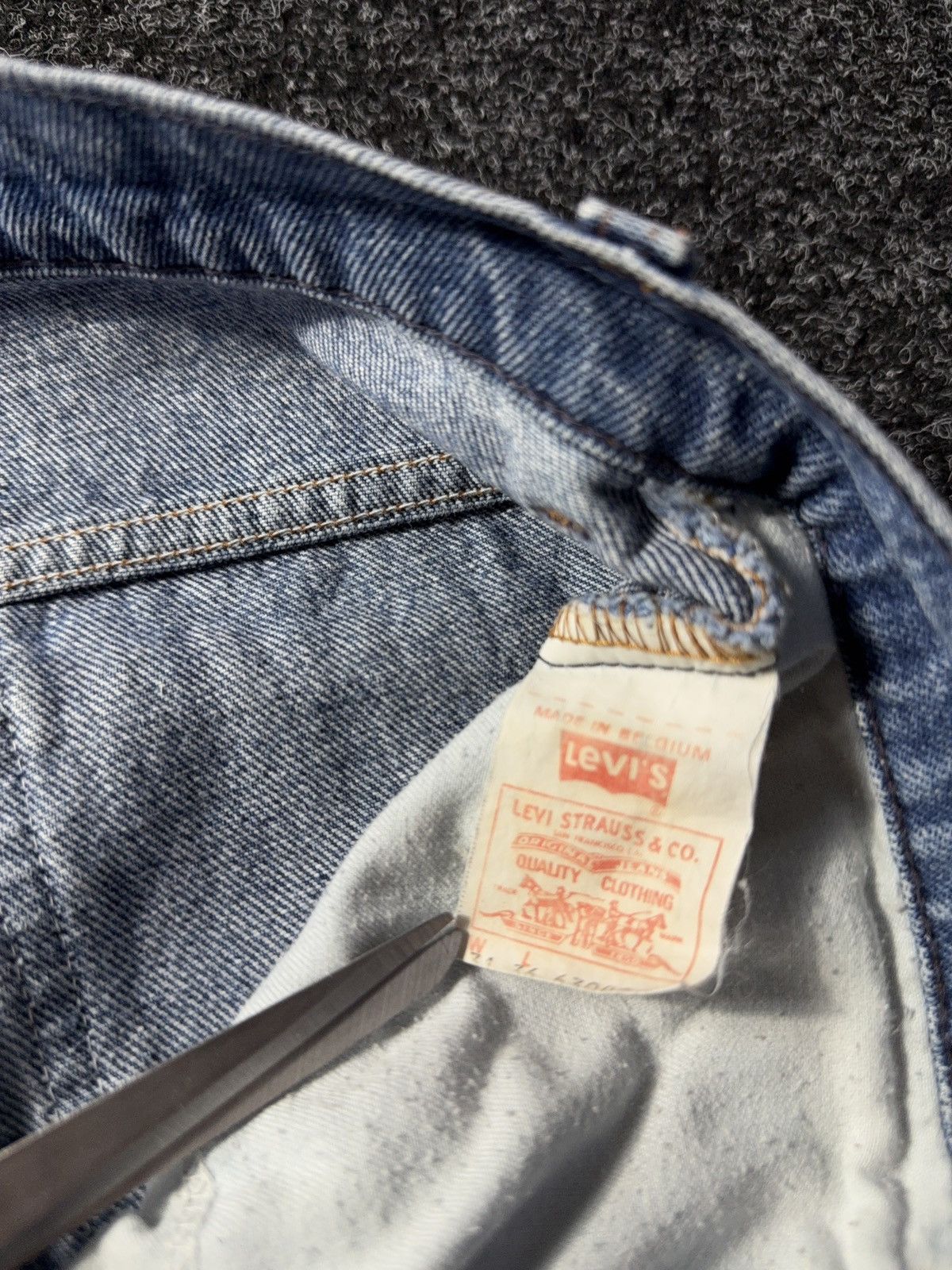 Levi's × Levi's Vintage Clothing × Vintage Ultra Rare Levi’s 501 Orange Tab Vintage 80s-90s Grail Denim Size US 31 - 8 Thumbnail