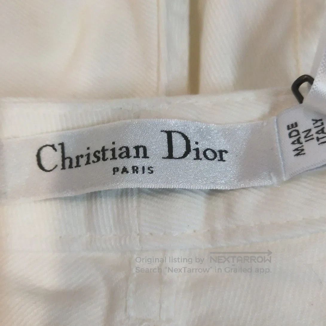 Dior Dior White High-Waist Slim-Fit Pants. Size 30" / US 8 / IT 44 - 3 Thumbnail