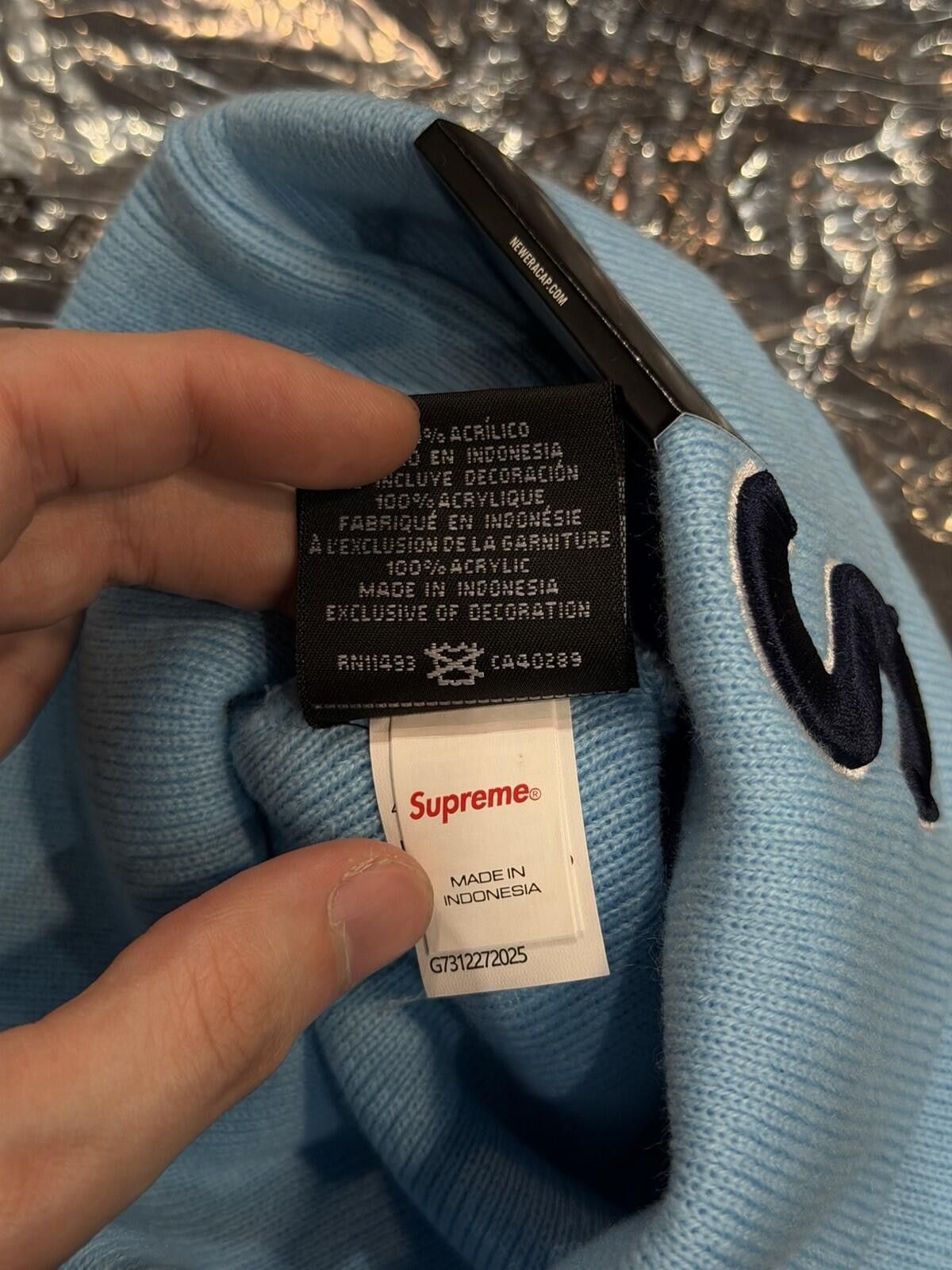 Supreme Supreme New Era Devil S Logo Beanie - Blue - Brand New Size ONE SIZE - 5 Thumbnail