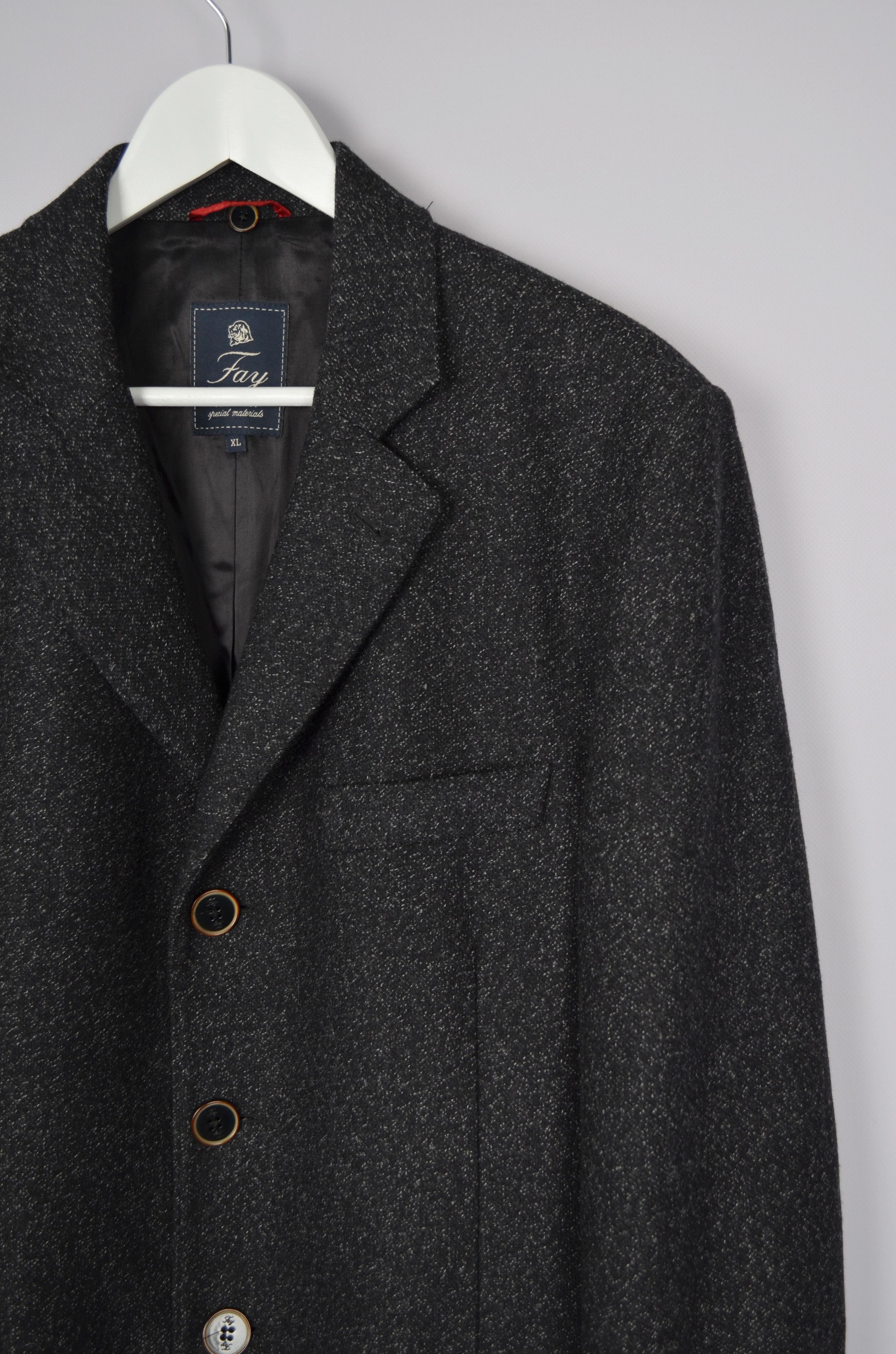 Designer × Fay Fay Wool Lined Jacket Overcoat Coat Made in Italy Luxury Size US XL / EU 56 / 4 - 3 Thumbnail
