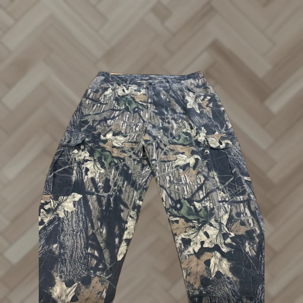 Vintage VINTAGE Mossy Oak Camo Pants Mens XL Wolf Mountain USA Cargo Baggy Dunno Size US 36 / EU 52 - 1 Thumbnail
