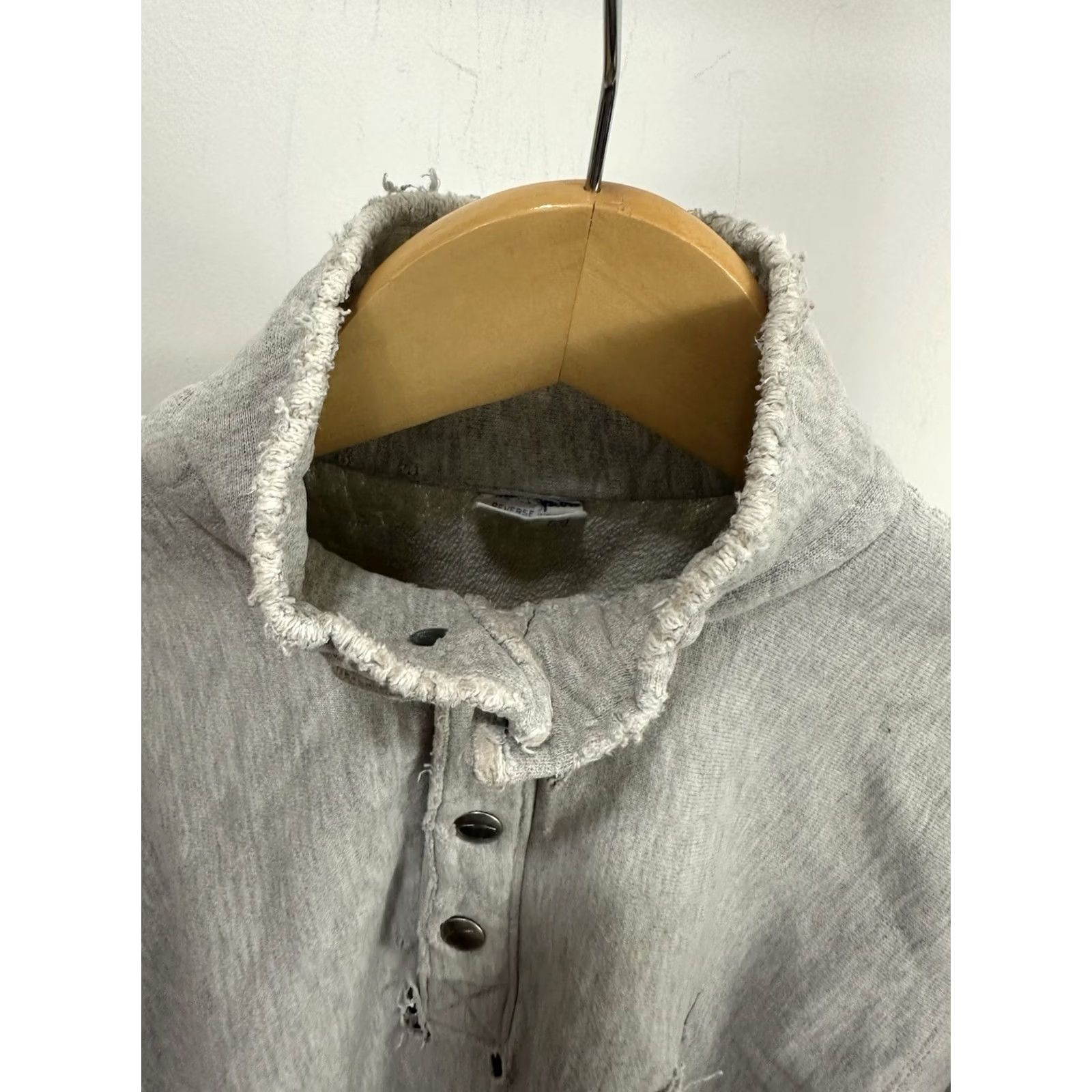 Champion VTG UCLA Thrashed Worn Champion Reverse Weave Chin Strap Sweatshirt Size L Gray Mens Size US L / EU 52-54 / 3 - 6 Thumbnail