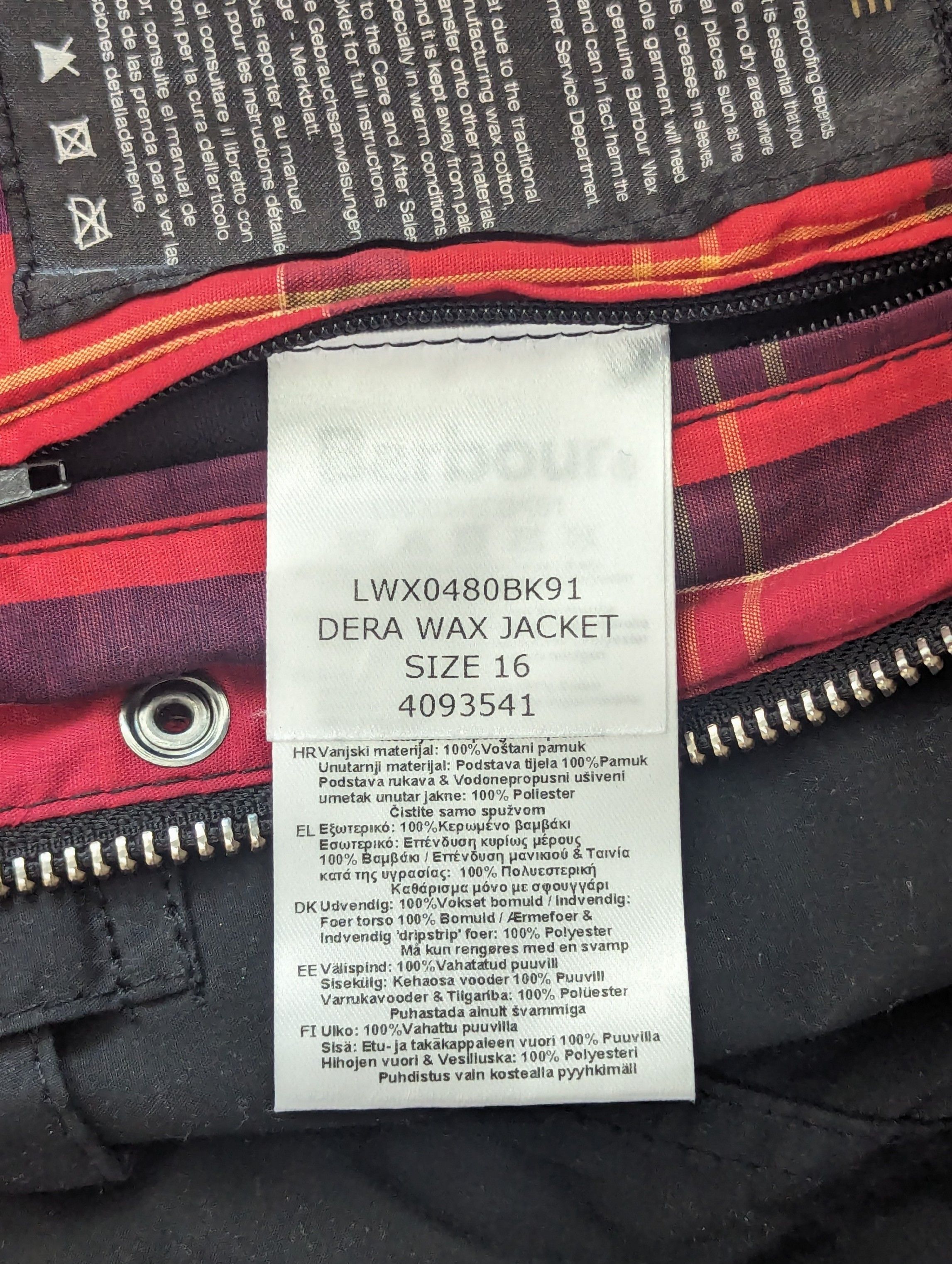 Barbour Barbour Dera Wax International Jacket Motorcycle Clothing Size XL / US 12-14 / IT 48-50 - 19 Thumbnail