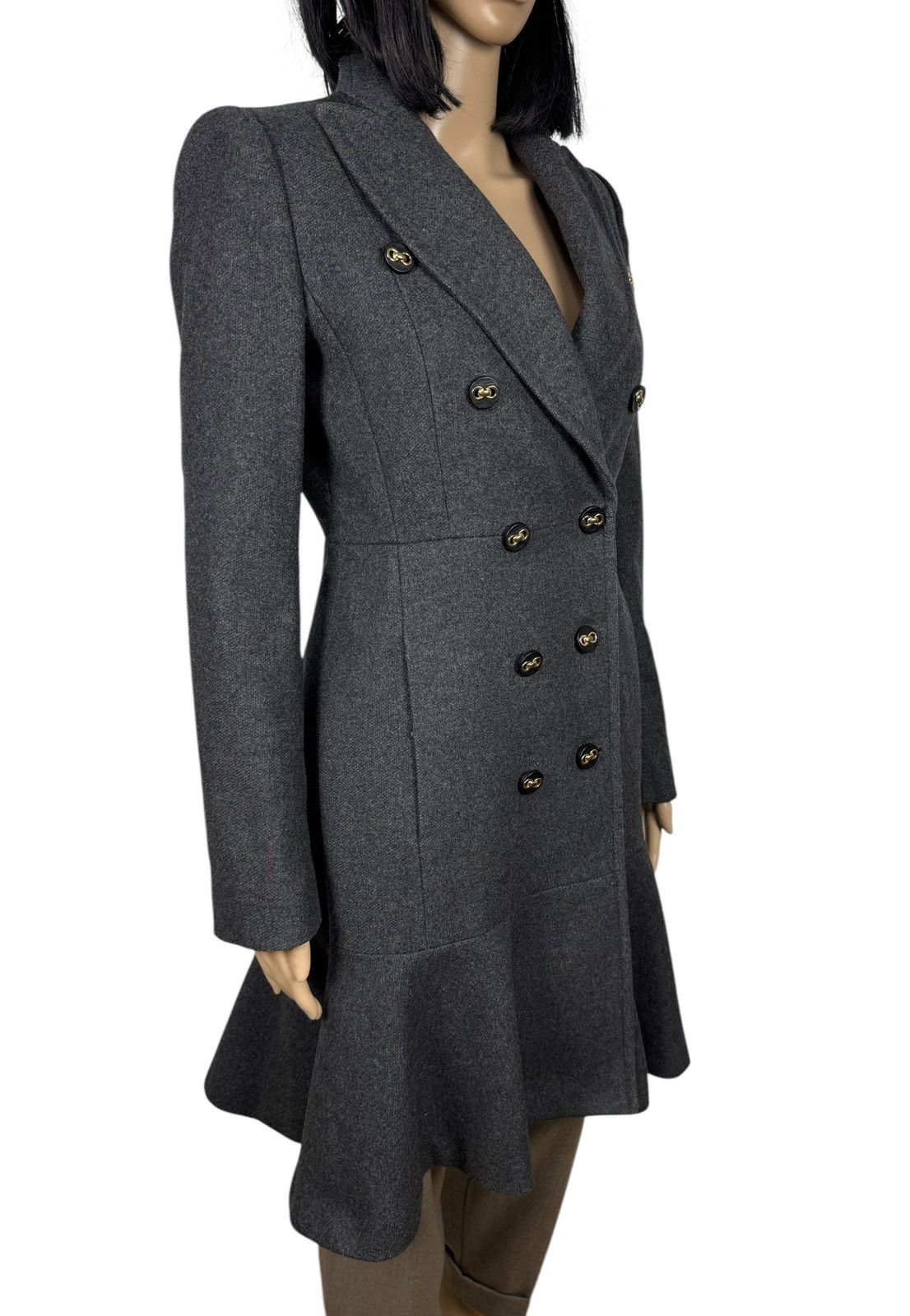 MAX&Co. Max&Co Wool Coat Pleated Double-Breasted size US2 IT38 Size XS / US 0-2 / IT 36-38 - 4 Thumbnail