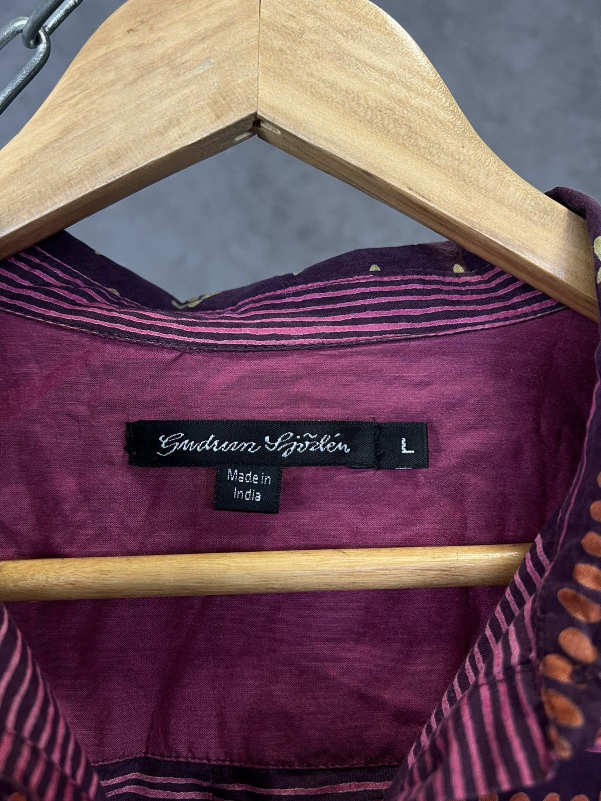 Designer Gudrun Sjoden designer crazy silk shirt Size L / US 10 / IT 46 - 3 Thumbnail