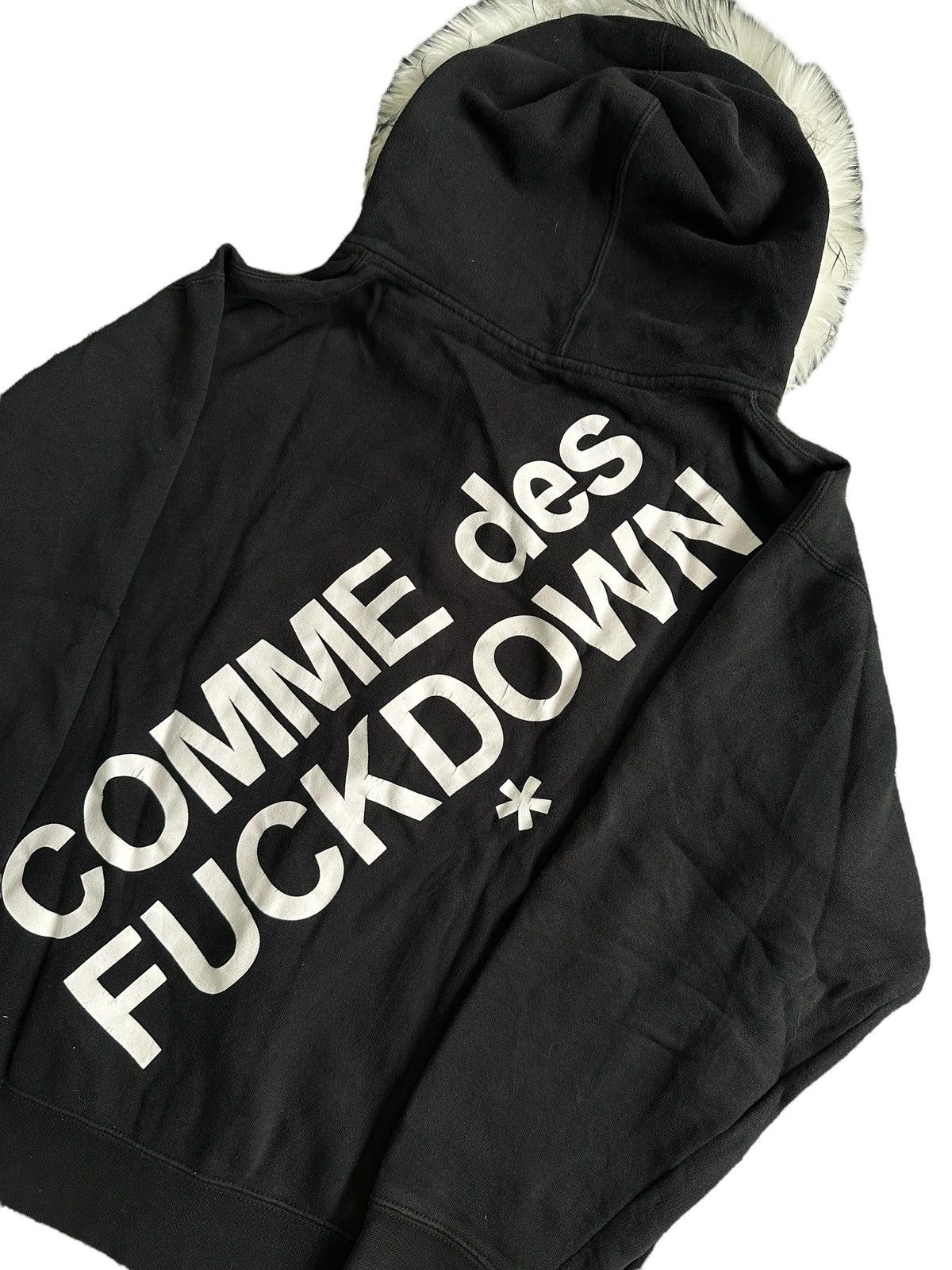 Japanese Brand COMME DES F*CKDOWN Zip FUR HOODIE IFSIXWASNINE LGB STYLE Size US XL / EU 56 / 4 - 4 Thumbnail