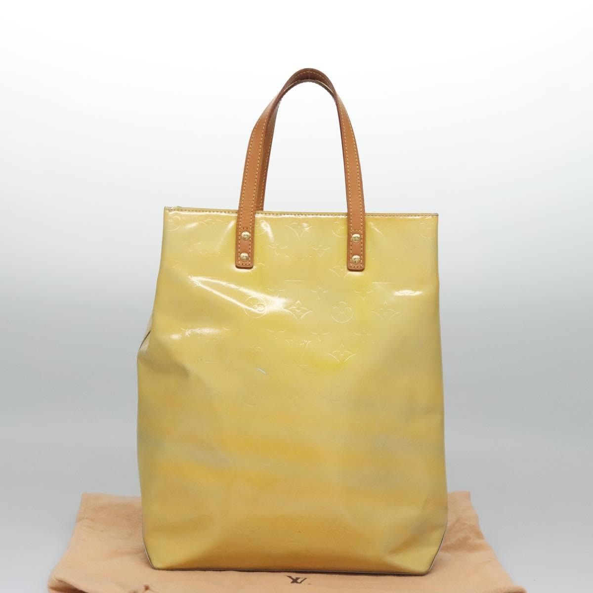 Louis Vuitton LOUIS VUITTON Monogram Vernis Reade MM Hand Bag Gris M91142 Size ONE SIZE - 12 Thumbnail