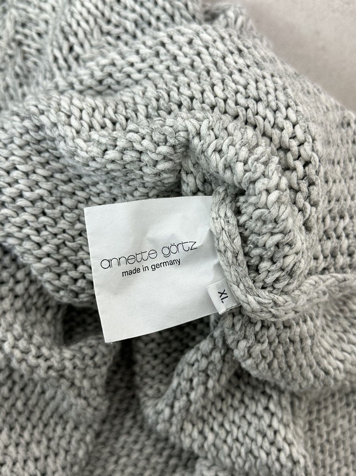 Annette Gortz Annette Gortz Large Knit Grey 3/4 Sleeves Relaxed Sweater Size XL / US 12-14 / IT 48-50 - 13 Thumbnail