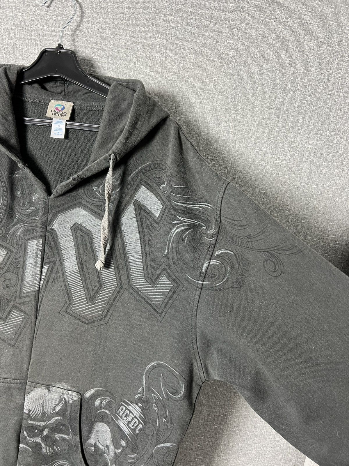 Liquid Blue Vintage ACDC Liquid Blue Skulls Logo Hoodie All Over Printed Size US XL / EU 56 / 4 - 6 Thumbnail
