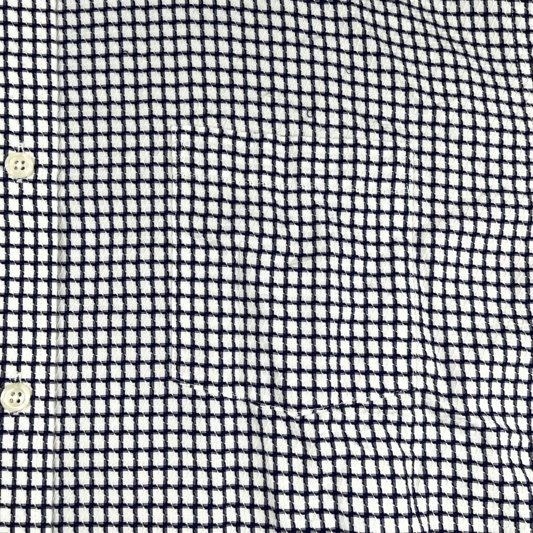 Johnston & Murphy Johnston & Murphy Shirt 2XL White Navy Check Button-Up Long Sleeve Men Size US XXL / EU 58 / 5 - 4 Thumbnail