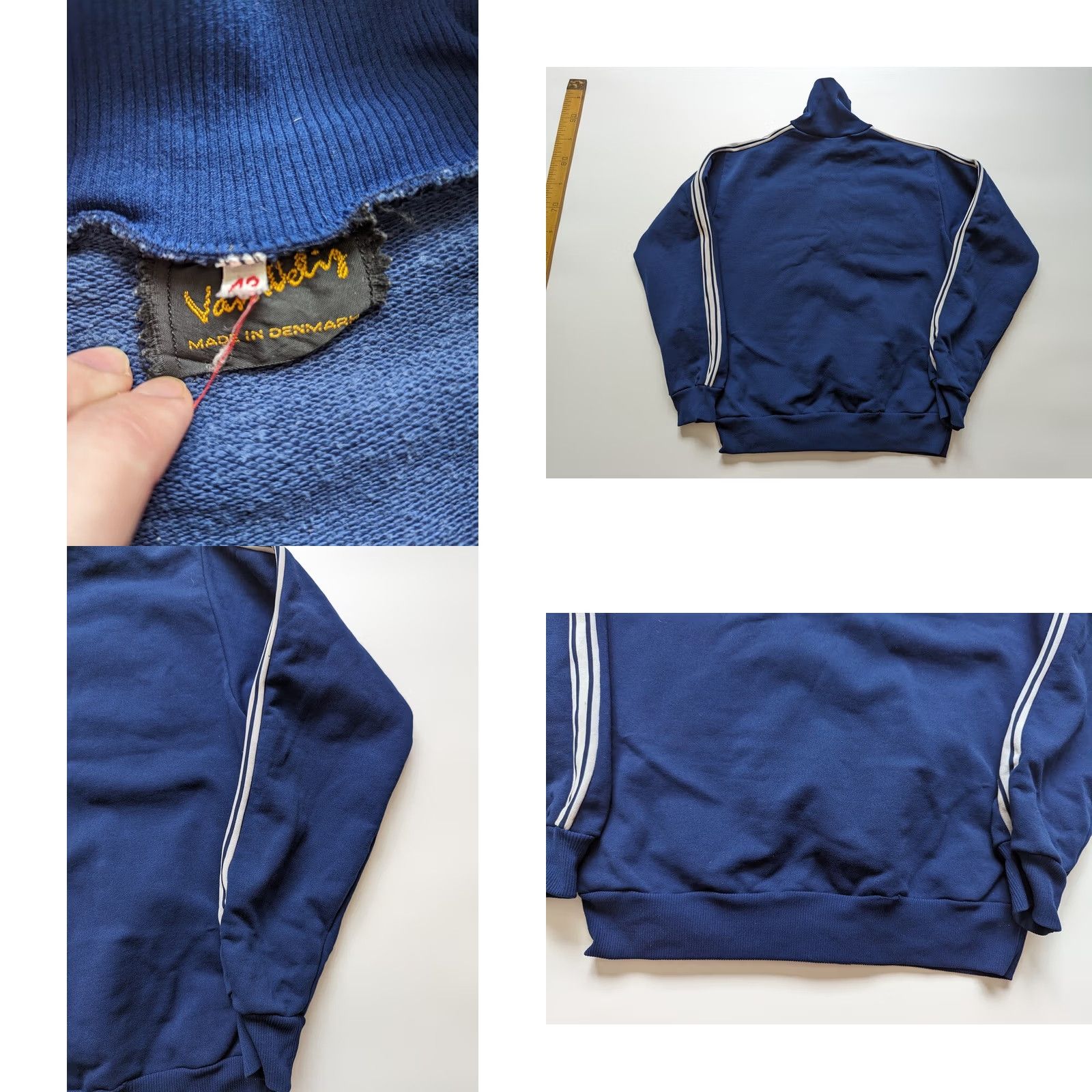 Vintage Rare Vintage British Orienteering Federation jacket 70s zip blue Mens 42 Polyester Jacket Size US XS / EU 42 / 0 - 8 Thumbnail