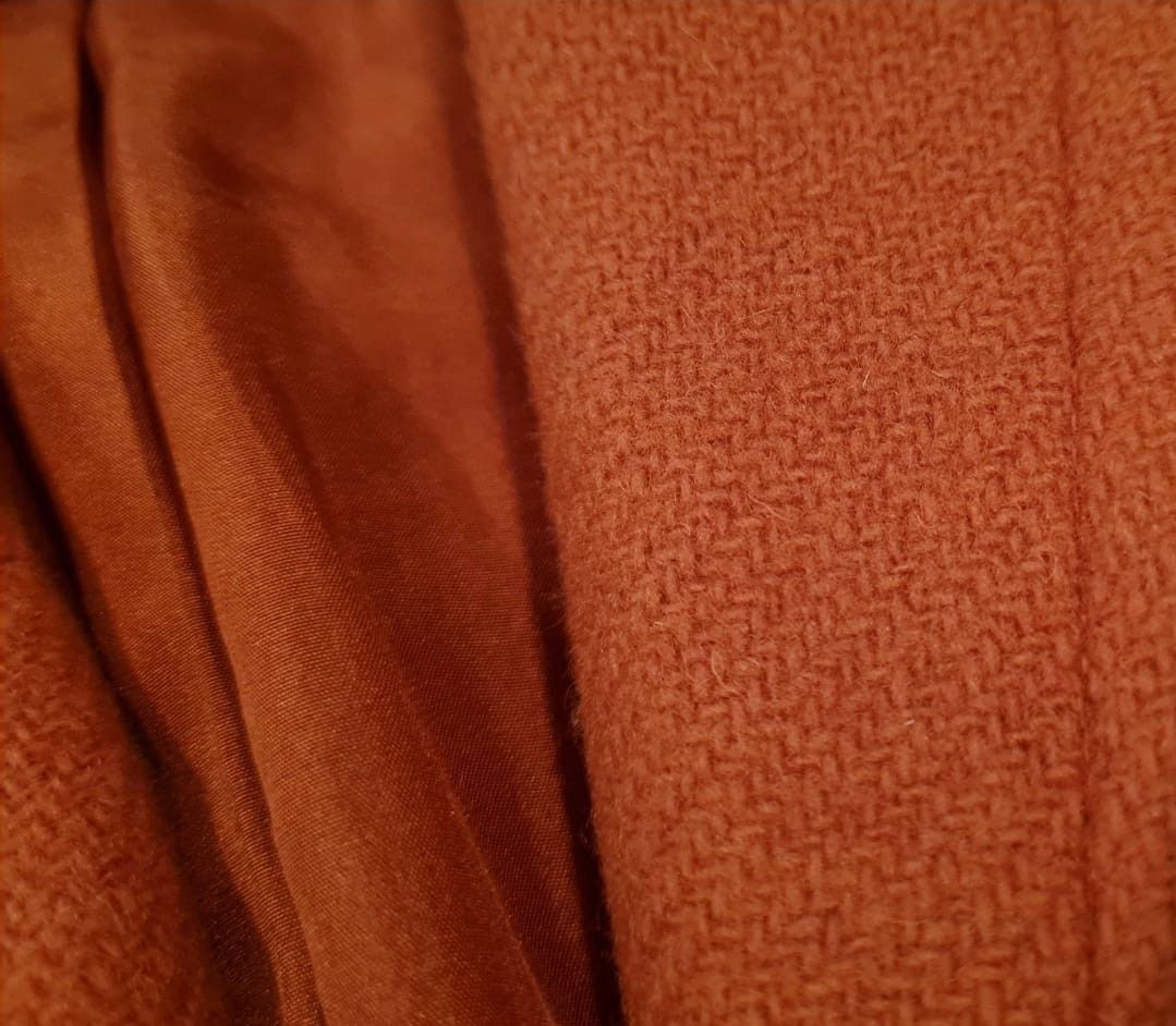 Calvin Klein Vintage 2000s Custom CK Wool & Silk Blazer in Bold Tangerine Size M / US 6-8 / IT 42-44 - 4 Thumbnail