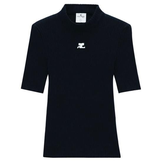Courreges COURREGES Women Knitwear PERMPU026FI 0001 7075 BLUE Size S / US 4 / IT 40 - 1 Thumbnail