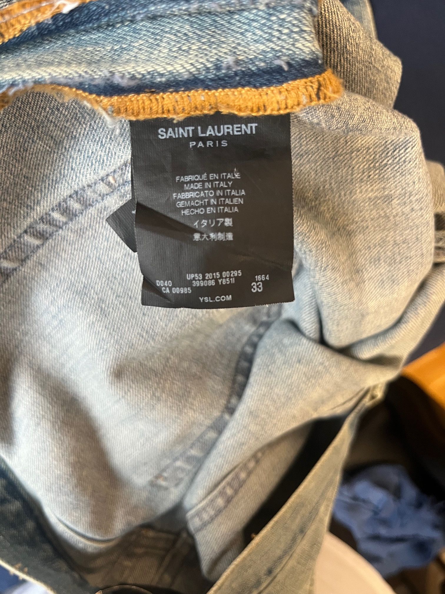 Saint Laurent Paris Saint Laurent Paris SLP Jeans Size US 33 - 6 Thumbnail