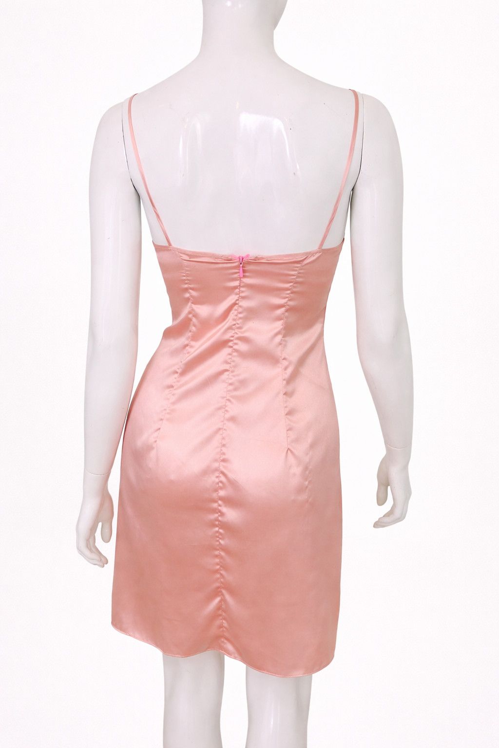 John Galliano John Galliano Pink Rose Silk Slip Mini Midi Dress - XS Size XS / US 0-2 / IT 36-38 - 3 Thumbnail