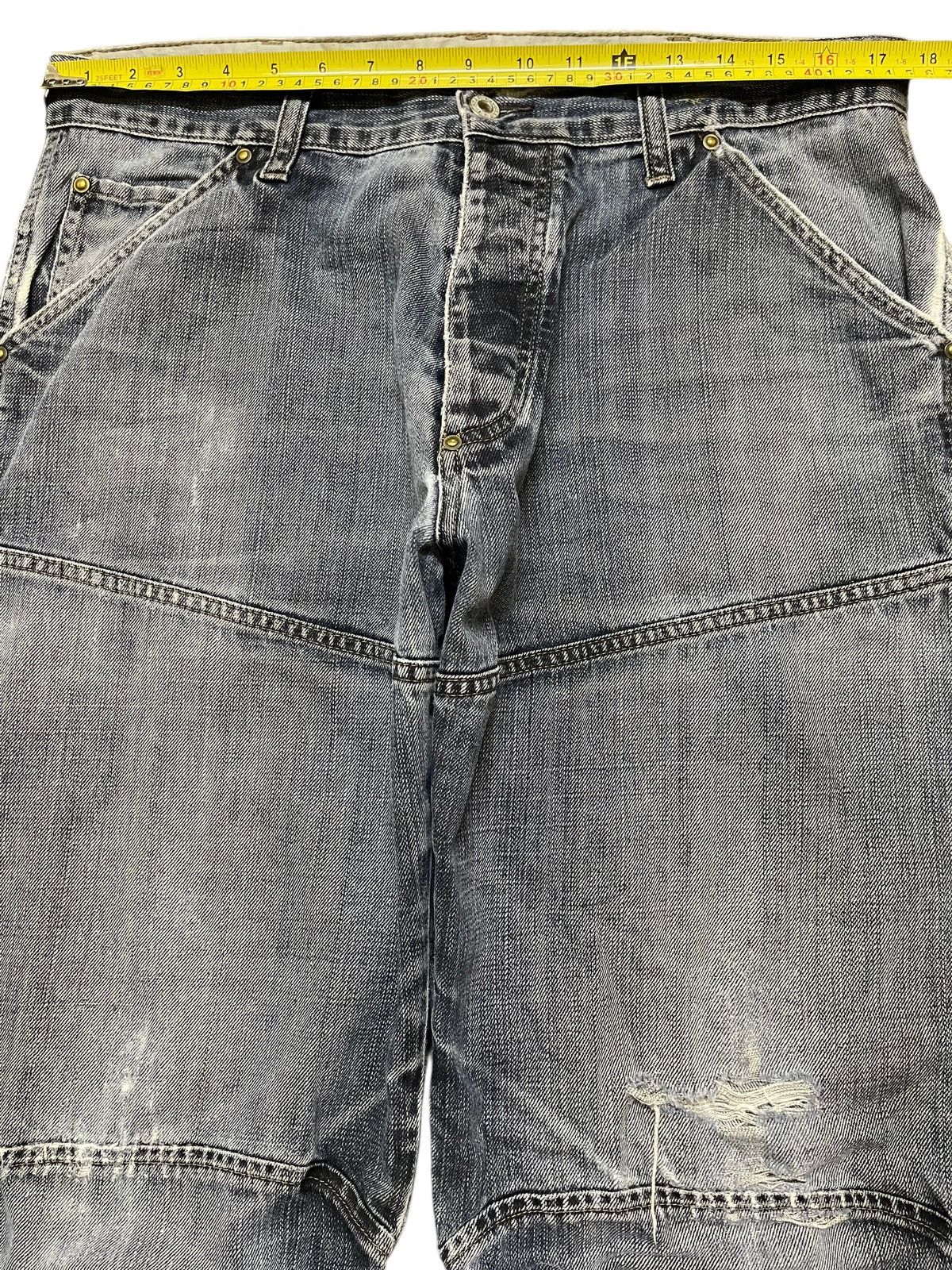 G-Star Vintage Japanese G-Star Faded Wash Distress Baggy Jeans Size US 34 / EU 50 - 11 Thumbnail