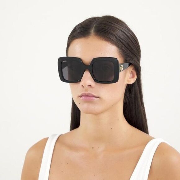 Gucci NEW GUCCI GG0896S 001 BLACK GREY SQUARE SUNGLASSES Size ONE SIZE - 4 Thumbnail