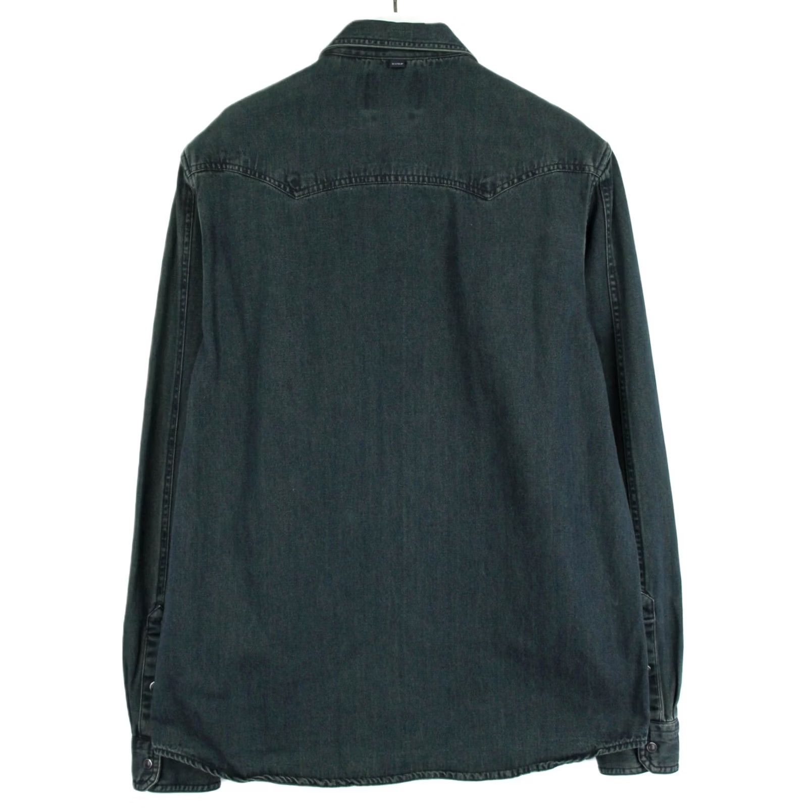 Scotch & Soda SCOTCH & SODA The Western Shirt Regular Shirt Men's LARGE Dark Denim Aged Look Size US L / EU 52-54 / 3 - 2 Thumbnail