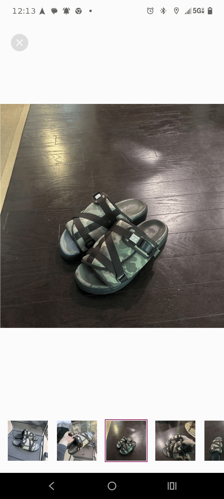 Visvim Visvim christo camo slides size XL 8 in Japan handcrafted XL Size US 12 / EU 45 - 11 Thumbnail