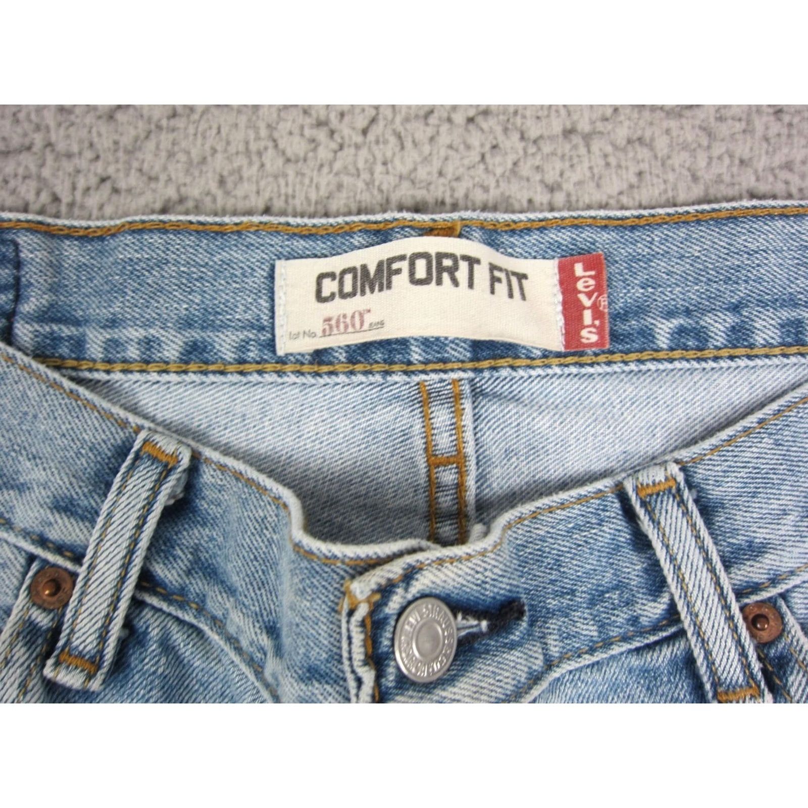 Levi's VINTAGE Levi's Jeans Mens Blue 560 Comfort Fit Straight Denim Y2K W34 L30 Size US 30 / EU 46 - 3 Thumbnail