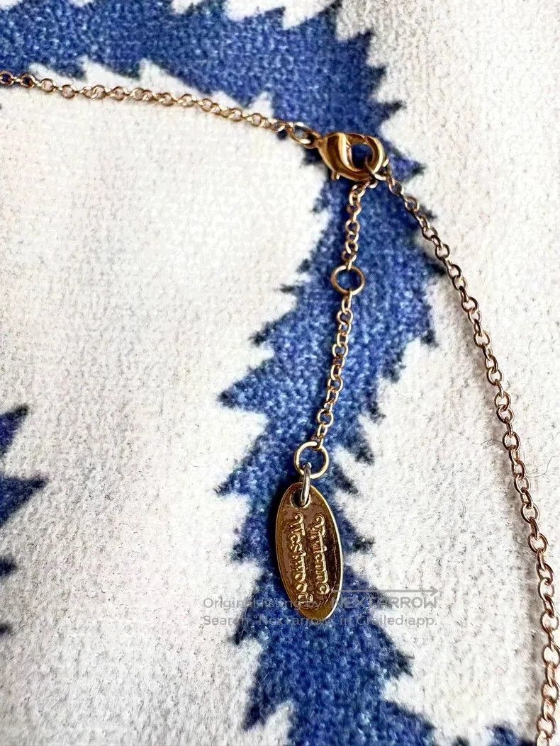 Vivienne Westwood Vivienne Westwood Pink Saturn Necklace. Size ONE SIZE - 4 Thumbnail