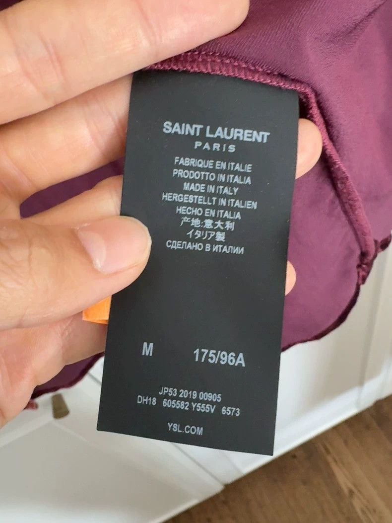 Saint Laurent Paris saint laurent velvet shirt in size medium-2507 Size US M / EU 48-50 / 2 - 9 Thumbnail