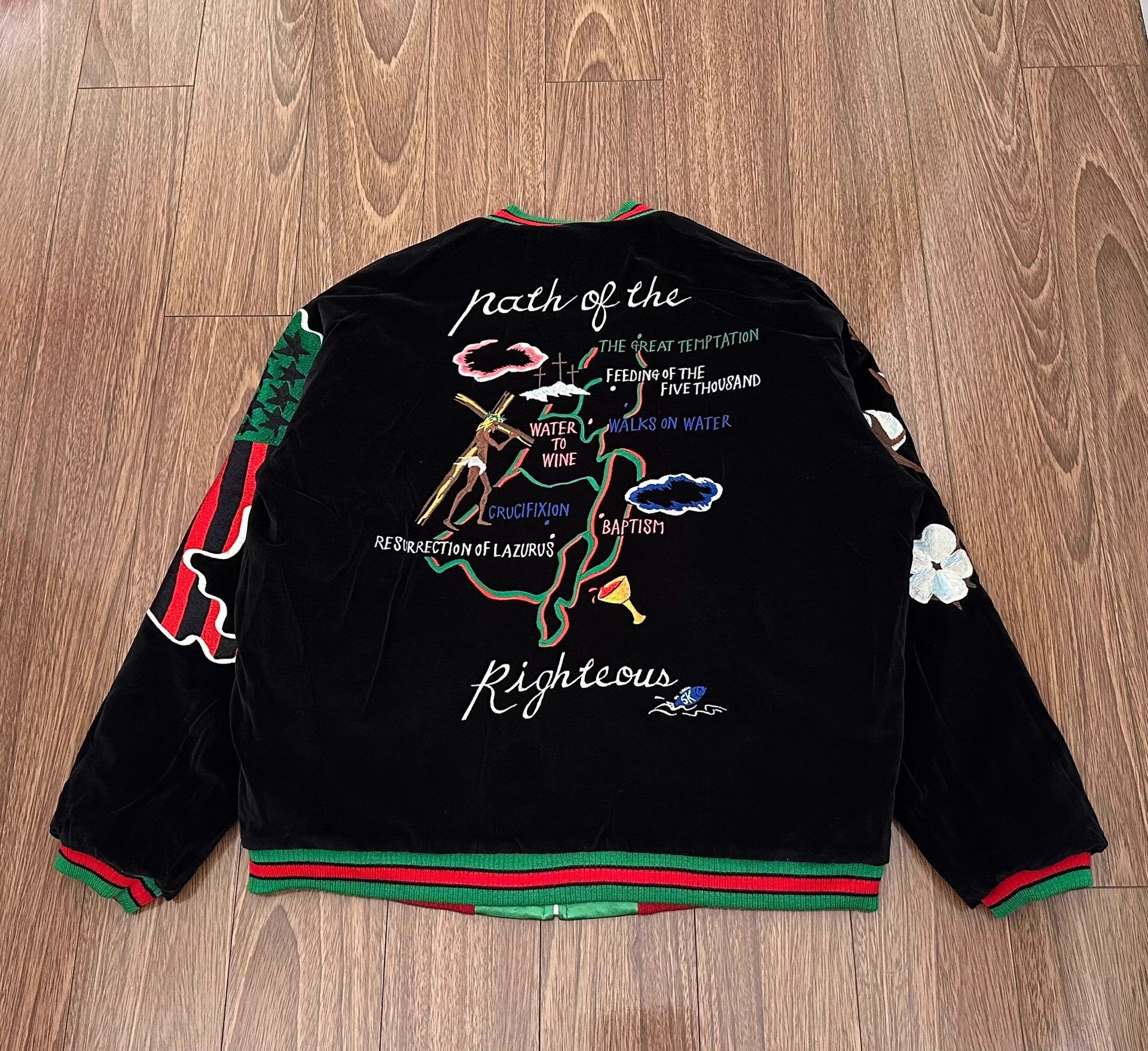Saint Michael SAINT MICHAEL × DENIM TEARS 22SS Reversible Sukajan 99 New Size US XL / EU 56 / 4 - 4 Thumbnail