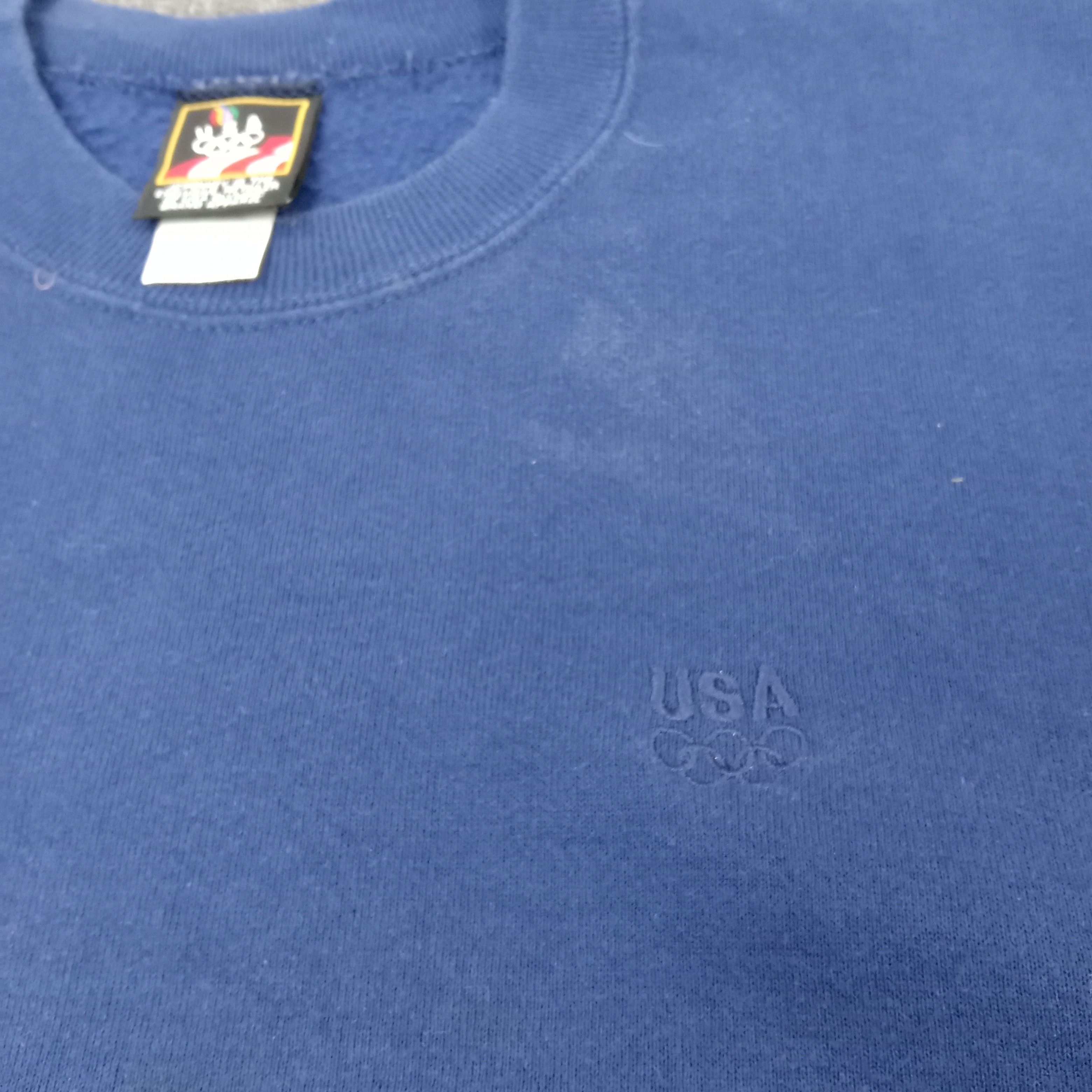 USA Olympics × Vintage 90's USA Olympics American Sports Style Sweatshirt C216N12 Size US XL / EU 56 / 4 - 2 Thumbnail