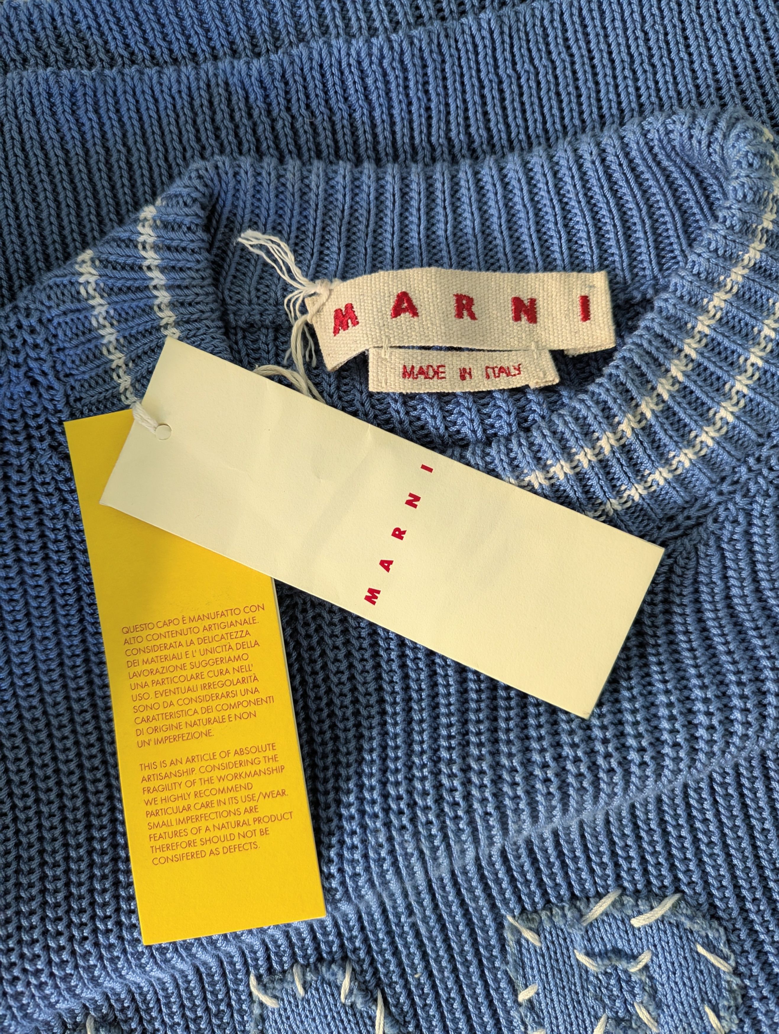 Marni AUTH MARNI SWEATER Pullover Jumper Size 46 Blue MSRP $1,071 Size US S / EU 44-46 / 1 - 3 Thumbnail