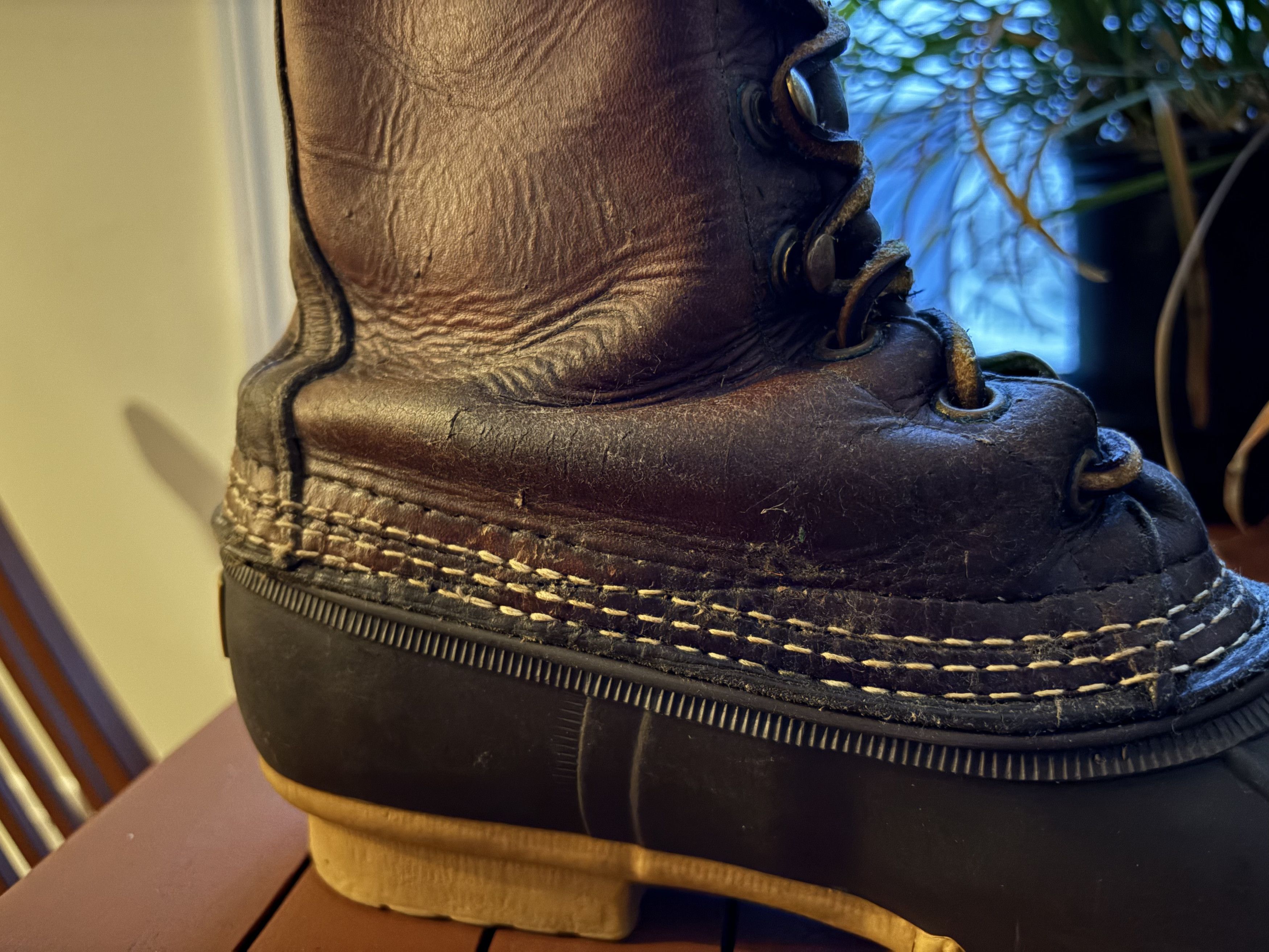 L.L. Bean Antique/Vintage 60's 70's Maine Hunting Shoe Bean Boot Size US 11 / EU 44 - 4 Thumbnail