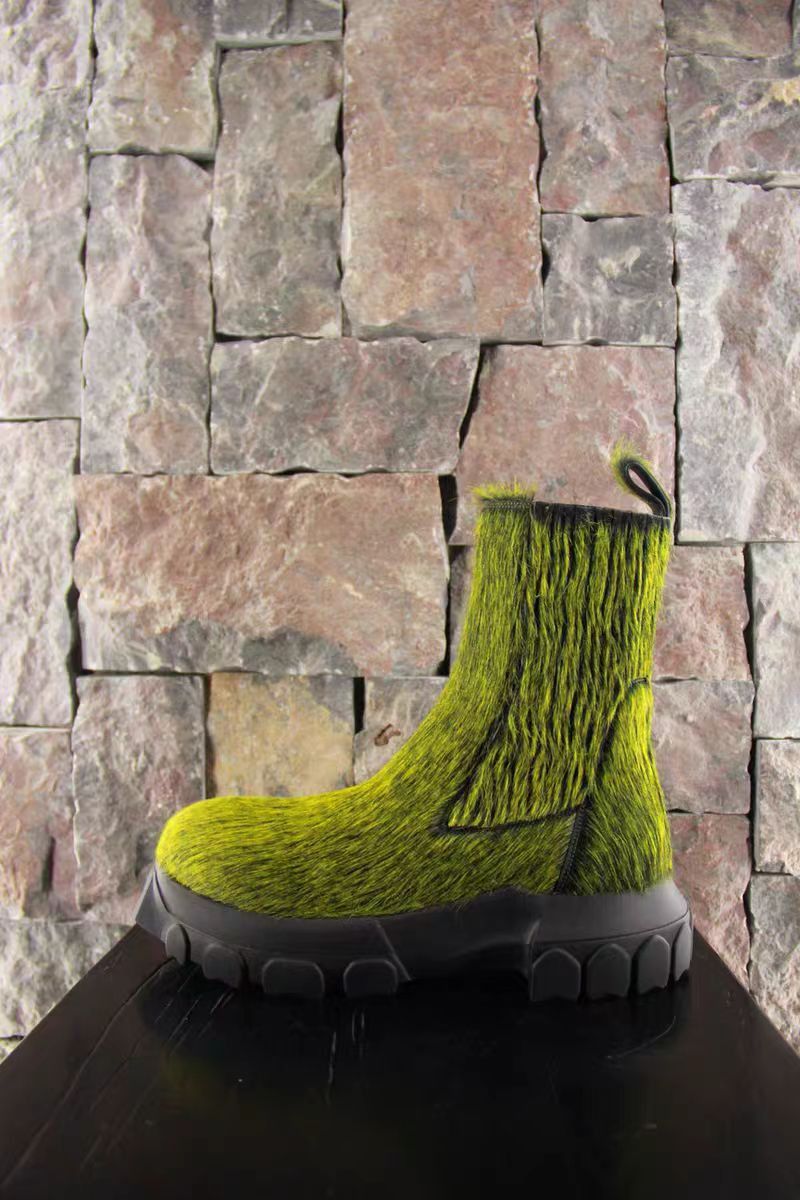 Rick Owens Rick Owens DRKSHDW Men's Green Suede Chelsea Boots Size US 11 / EU 44 - 1 Thumbnail